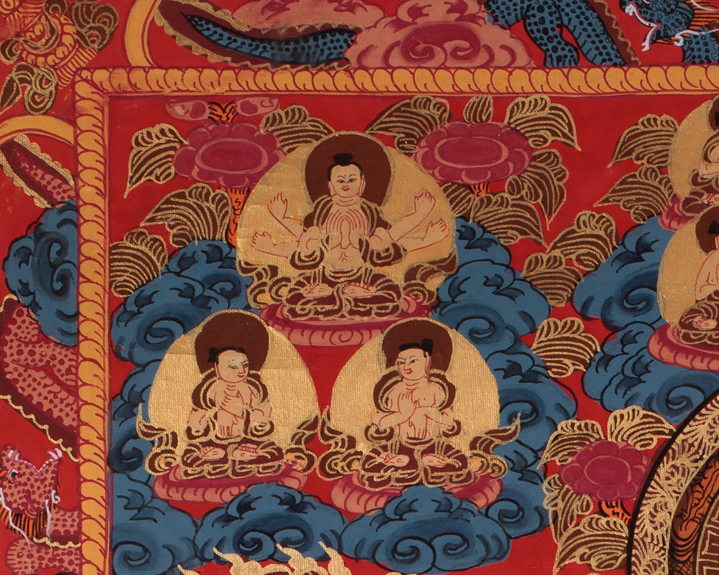 Triple Mandala of Buddha Art | A Sacred Himalayan Artwork of Enlightened Wisdom