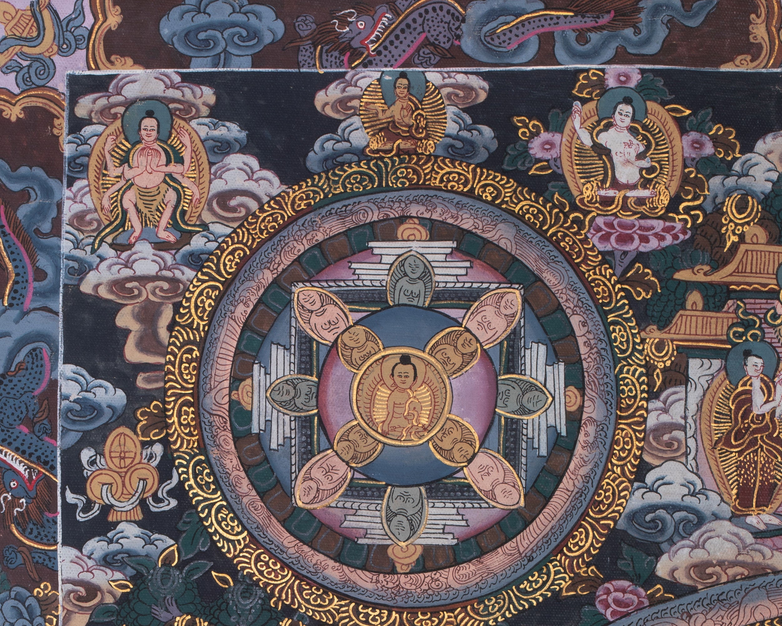 Tibetan Buddha Mandala Artwork | For Meditation and Inner Awakening