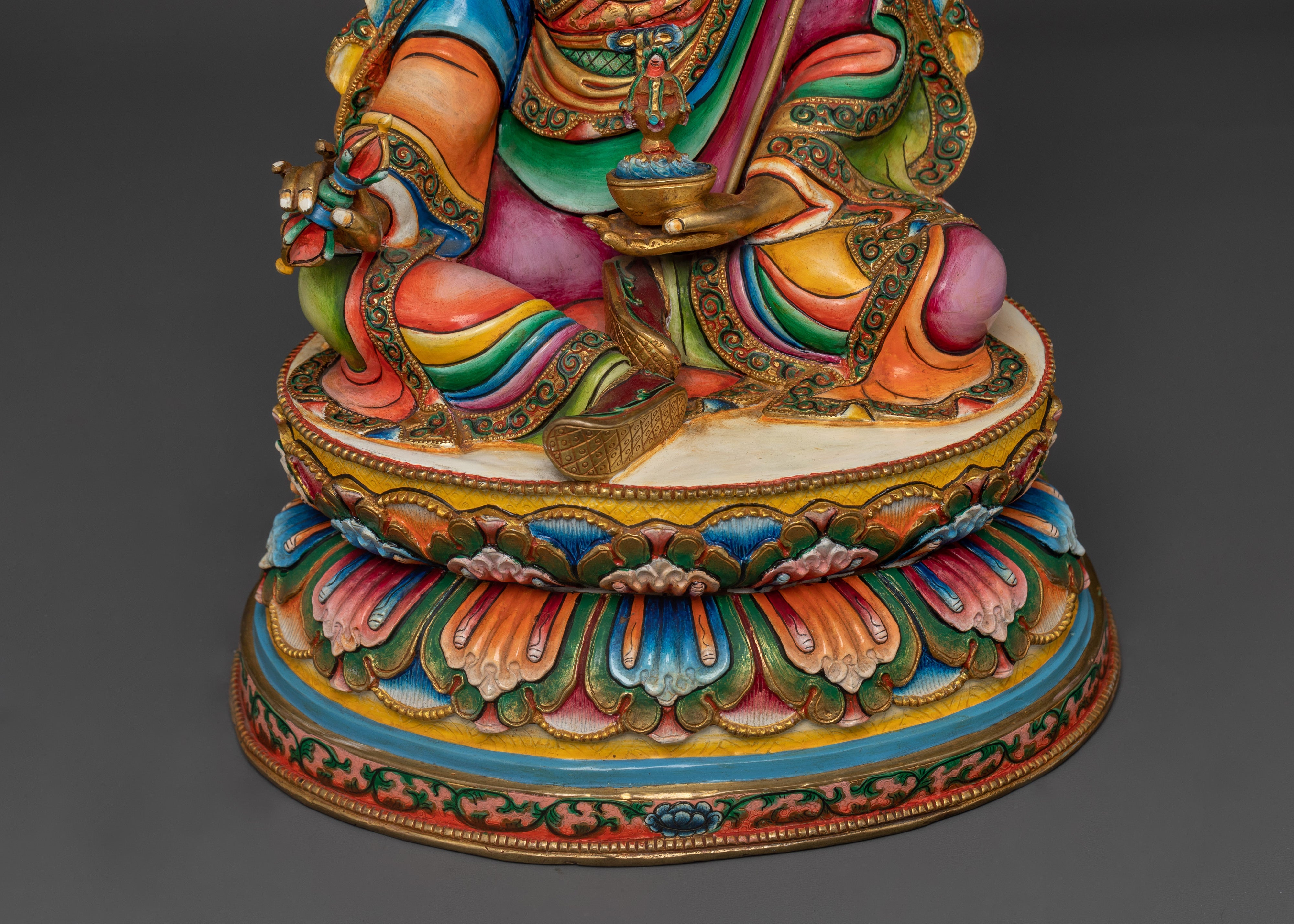Pasmasambhava Precious Guru Statue | Traditional Tibetan Sculpture