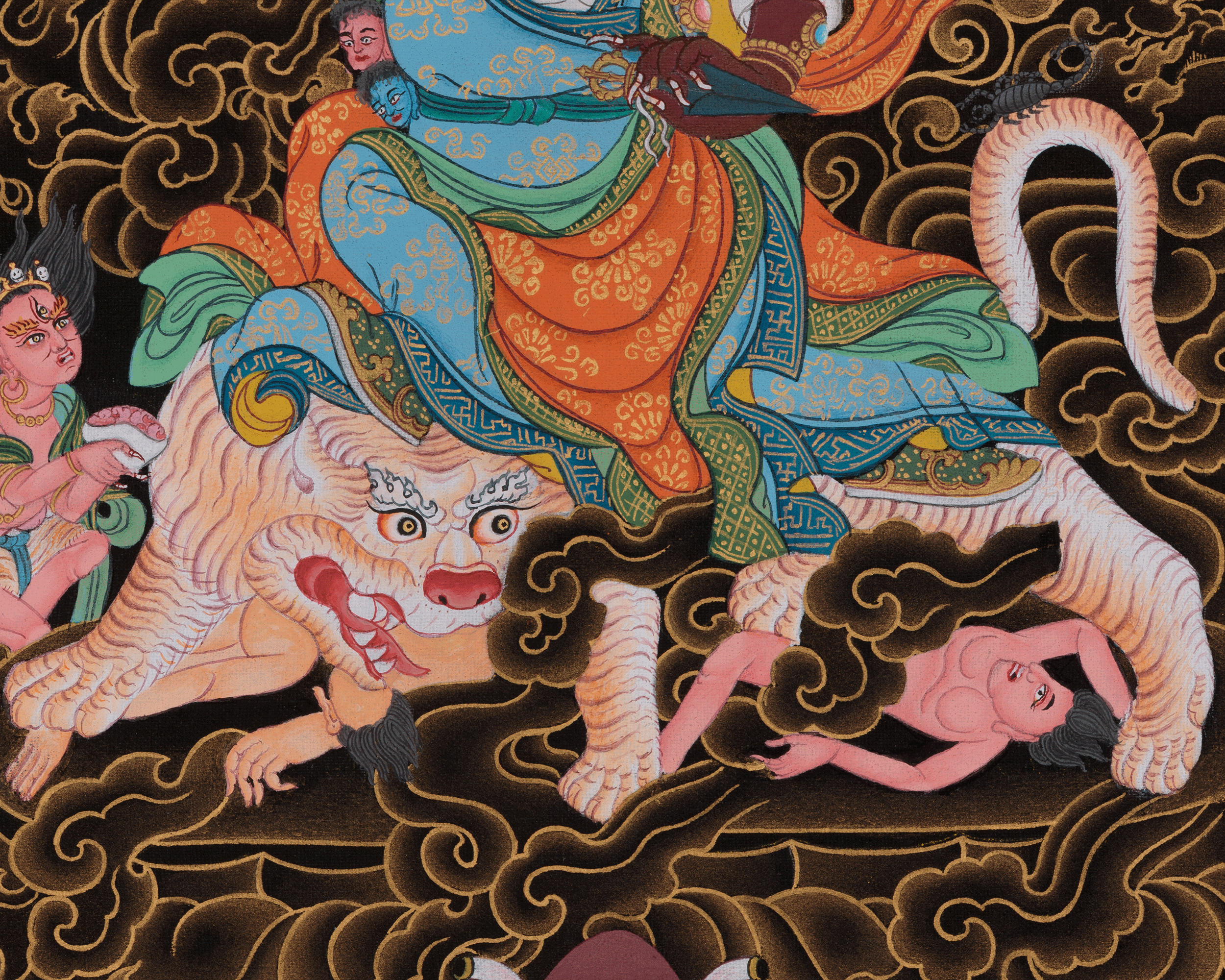 Sacred Dorje Drollo Thangka | Symbol of Fierce Compassion, Awakened Presence