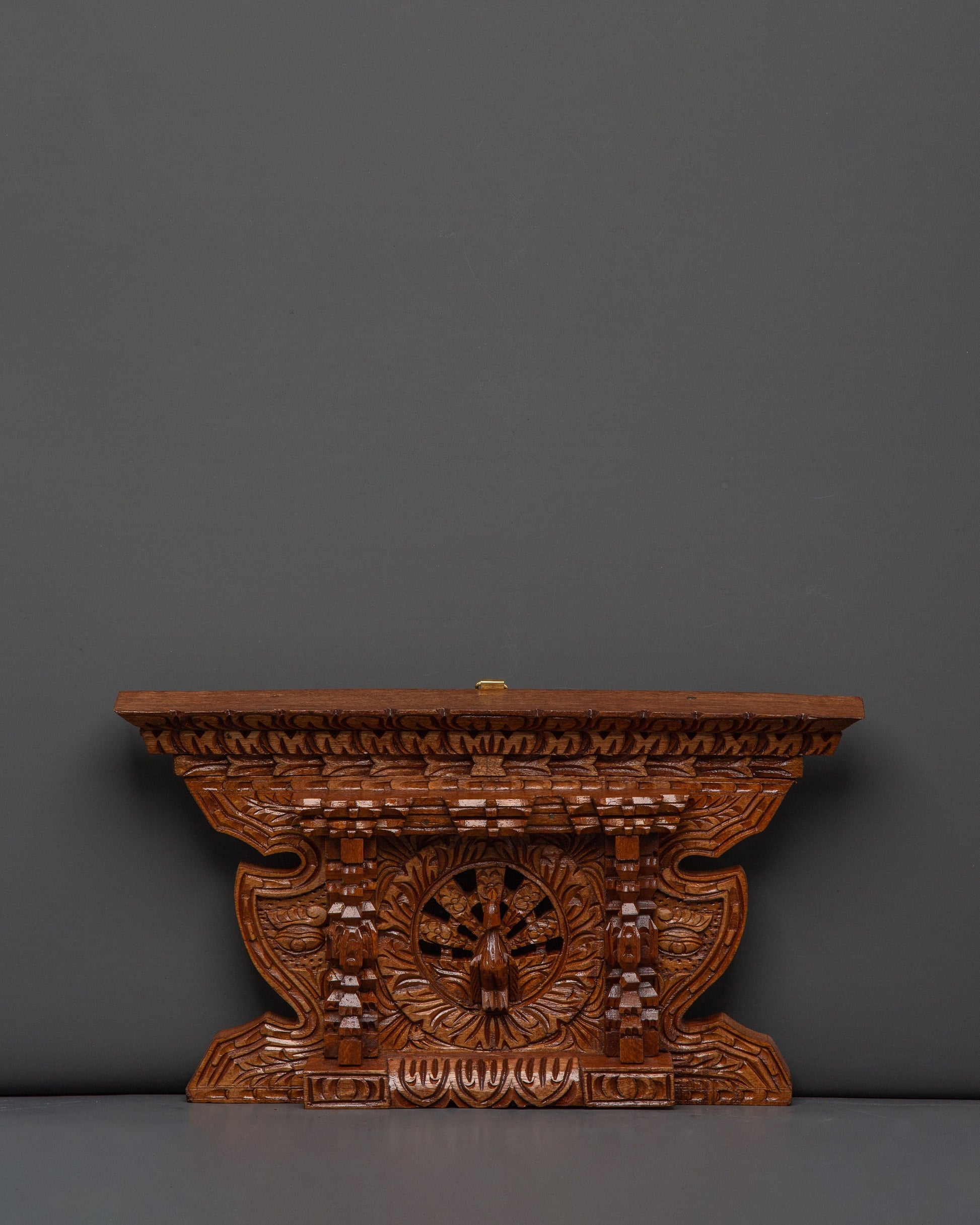 Wooden Hand Carved Peacock Wall Hanging