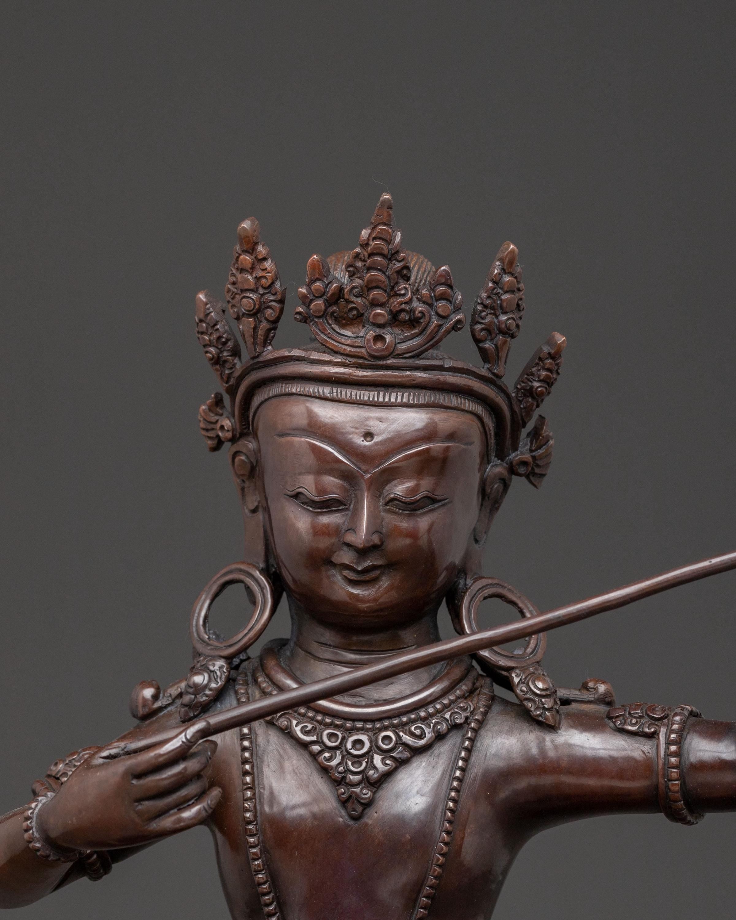 Handcrafted Saraha Statue | Spiritual Home Decor