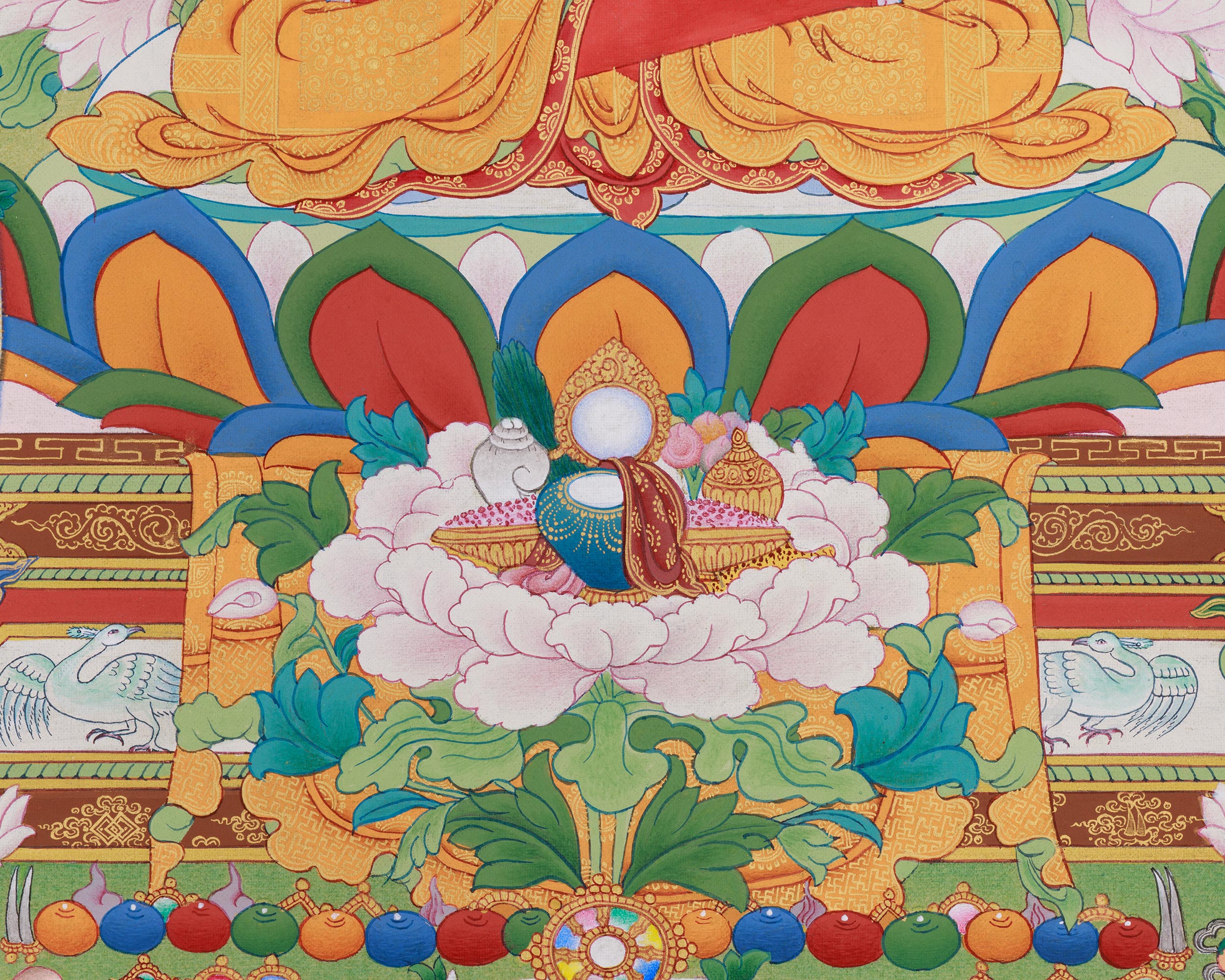 Amitabha Singham Thangka | The Buddha of Boundless Compassion and Light