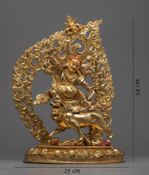Dharma Treasure Dorje Drollo Statue | Beautifully Hand-carved Buddhist Art