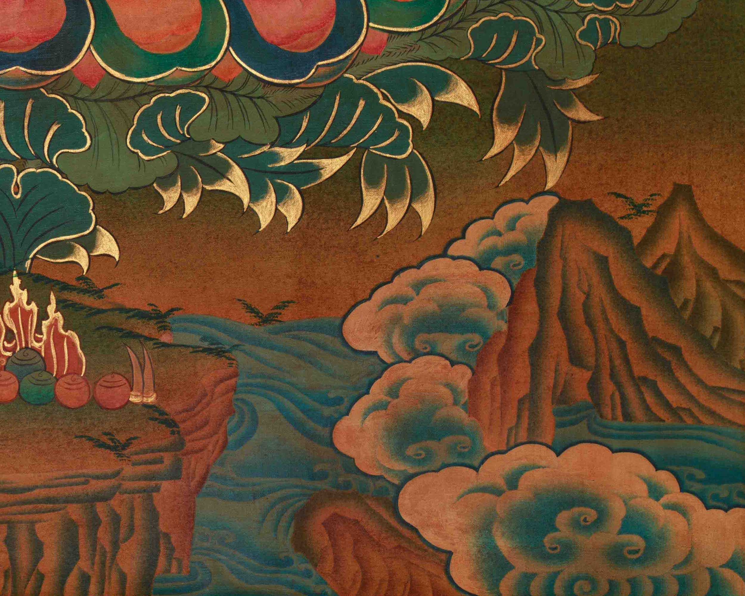 Himalayan White Tara Art | Seven-Eyed Goddess of Compassion and Long Life