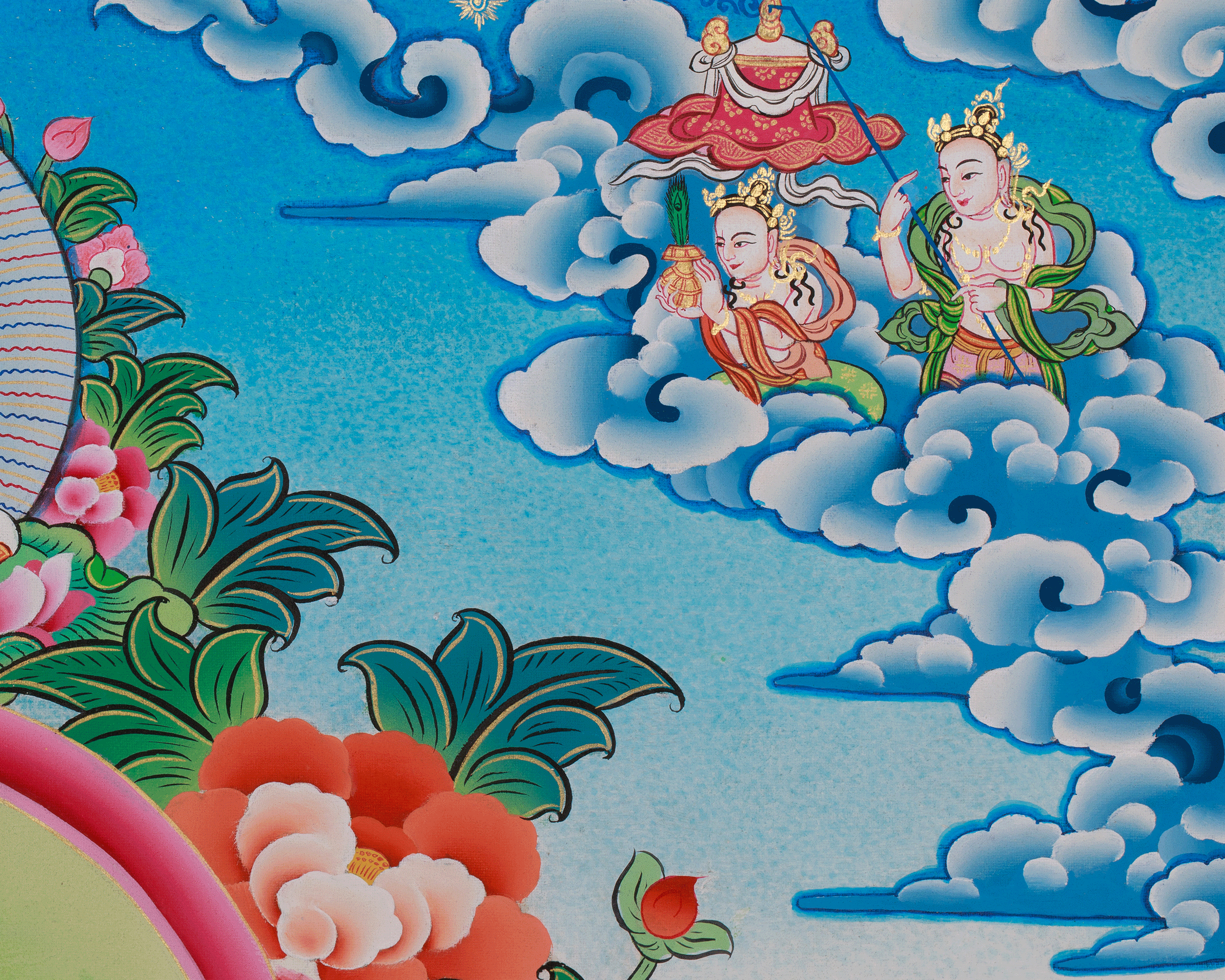 Manjushri the Buddha of Wisdom Thangka | Enlightened Insight