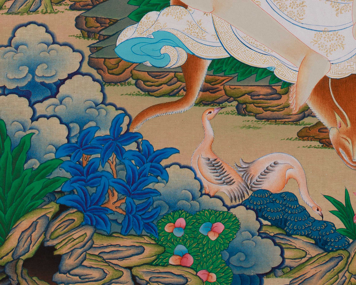 Himalayan Thangka of Milarepa | Spiritual Teacher Milarepa