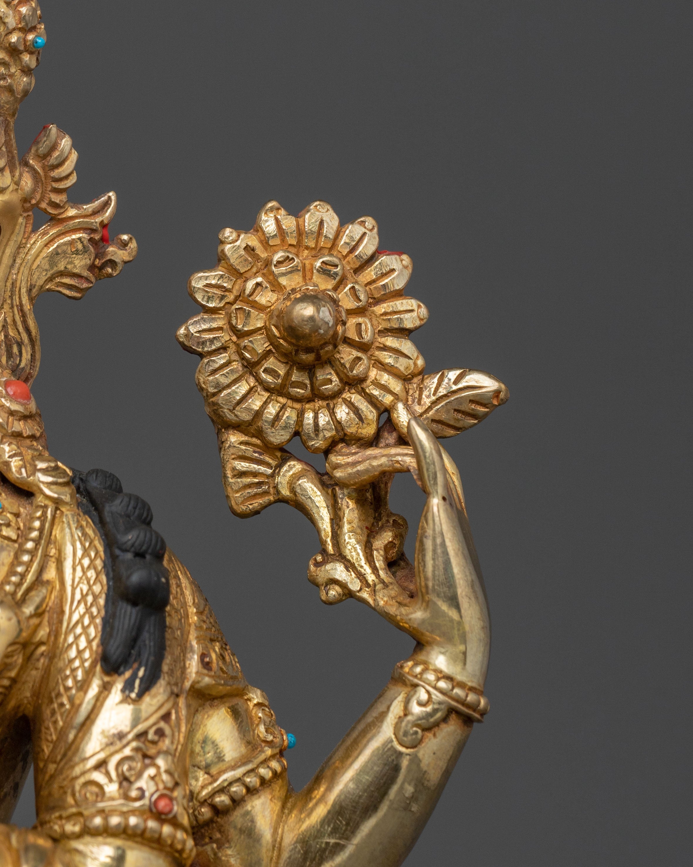 Four Armed Chenrezig Bodhisattva Statue | Himalayan Buddhist Art