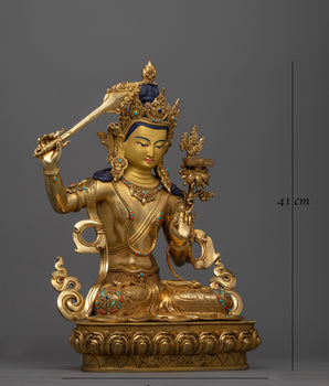 Manjushri Insight Wisdom Statue | Embodying Divine Wisdom and Clarity