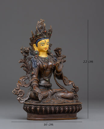 Statue of White Tara: Tibetan Healing Goddess