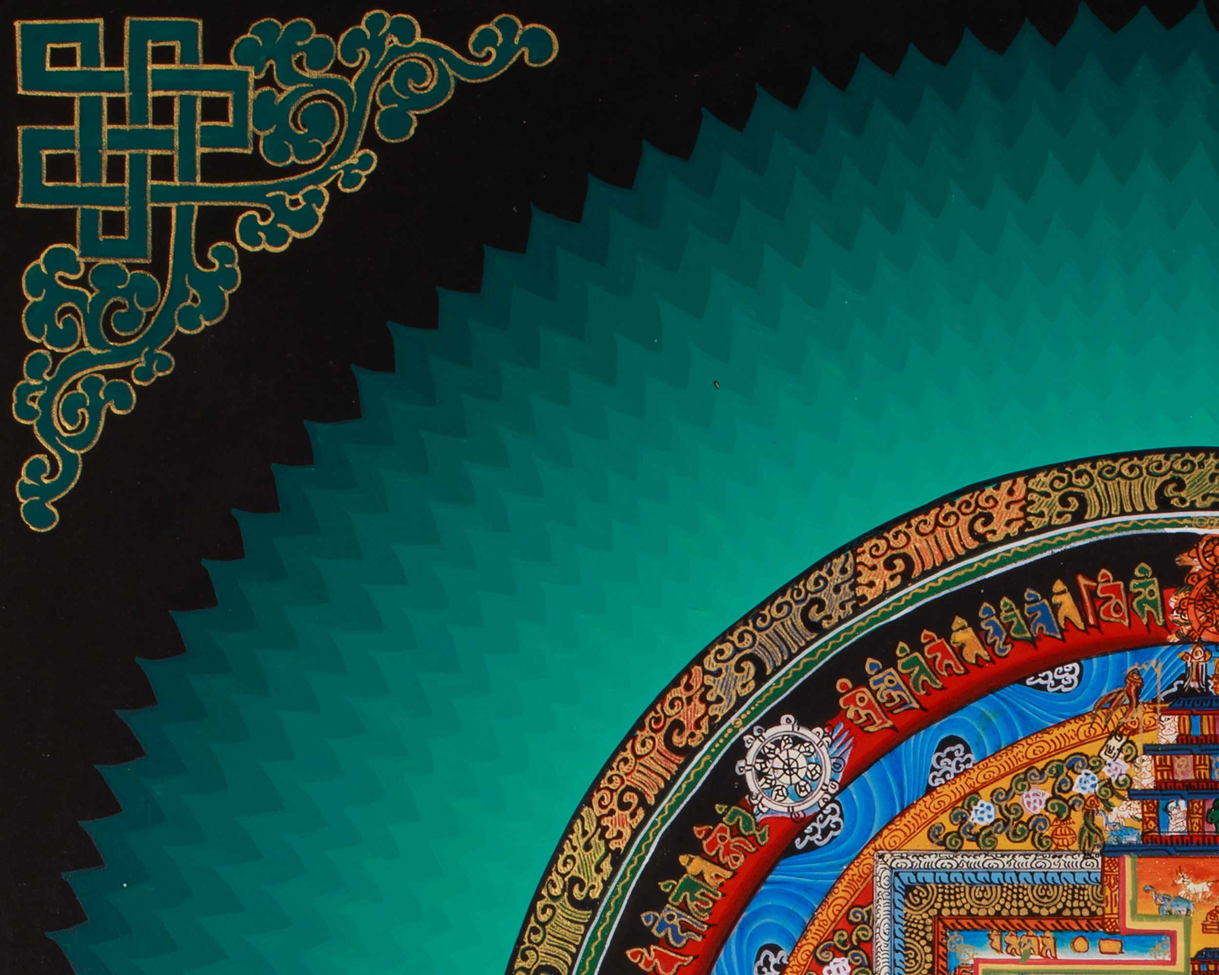 Tibetan Artwork of Kalachakra Mandala | Symbol of Time, Wisdom, and Enlightened Awareness