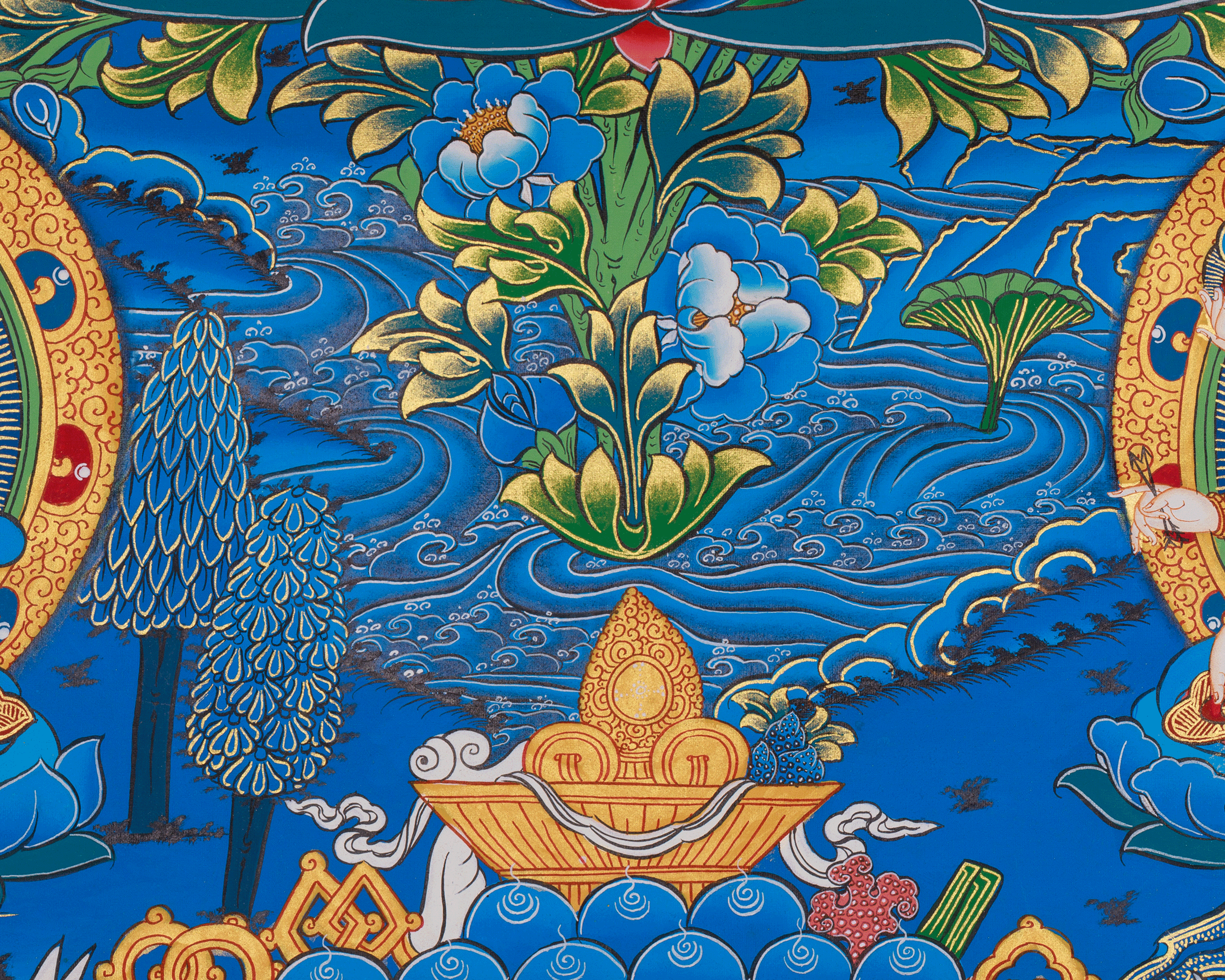 White Tara Longevity Art | Seven-Eyed Goddess | Sita Tara | Healing Deity