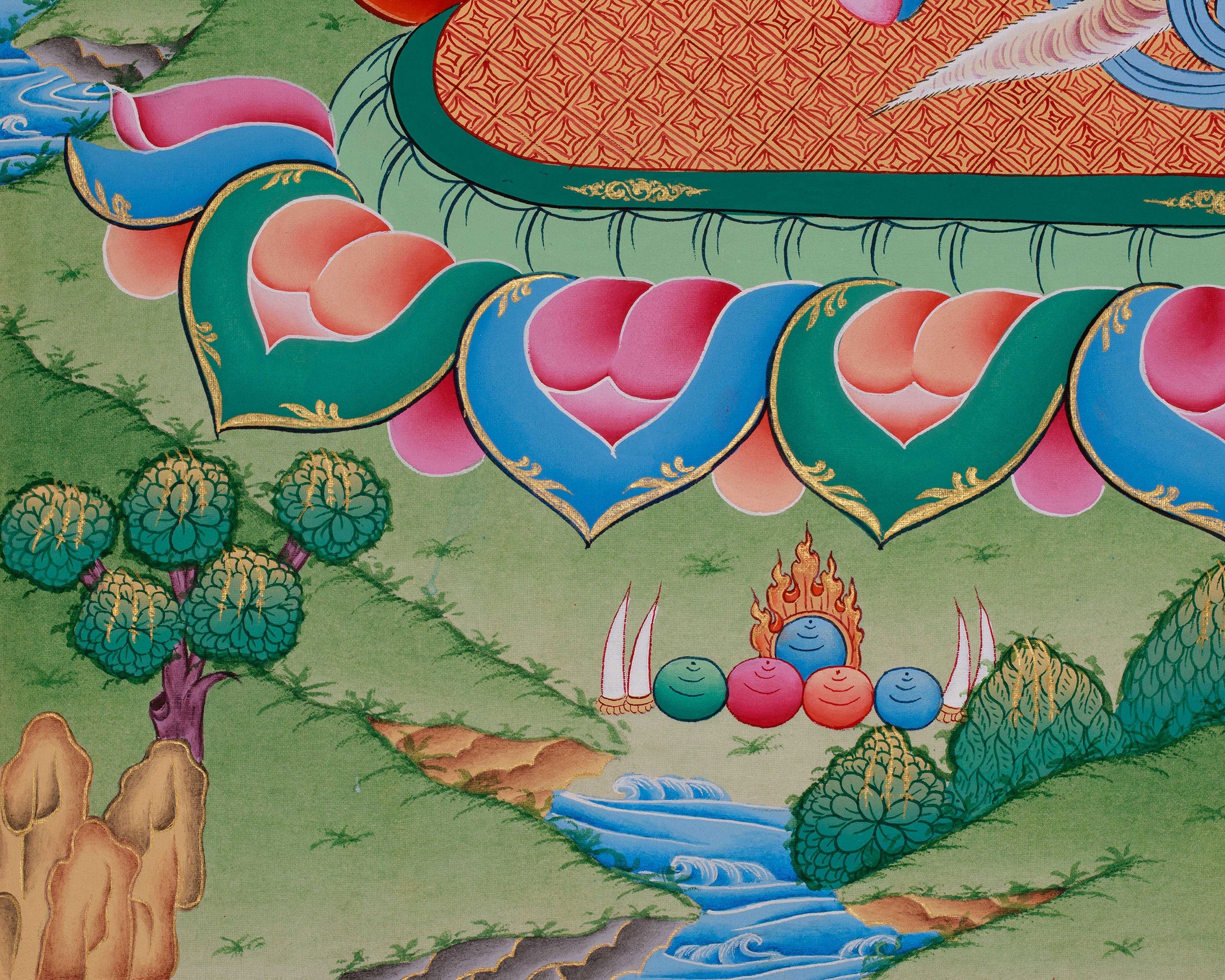 Vajrapani Protector Deity Thangka | Tibetan Dharma Guardian