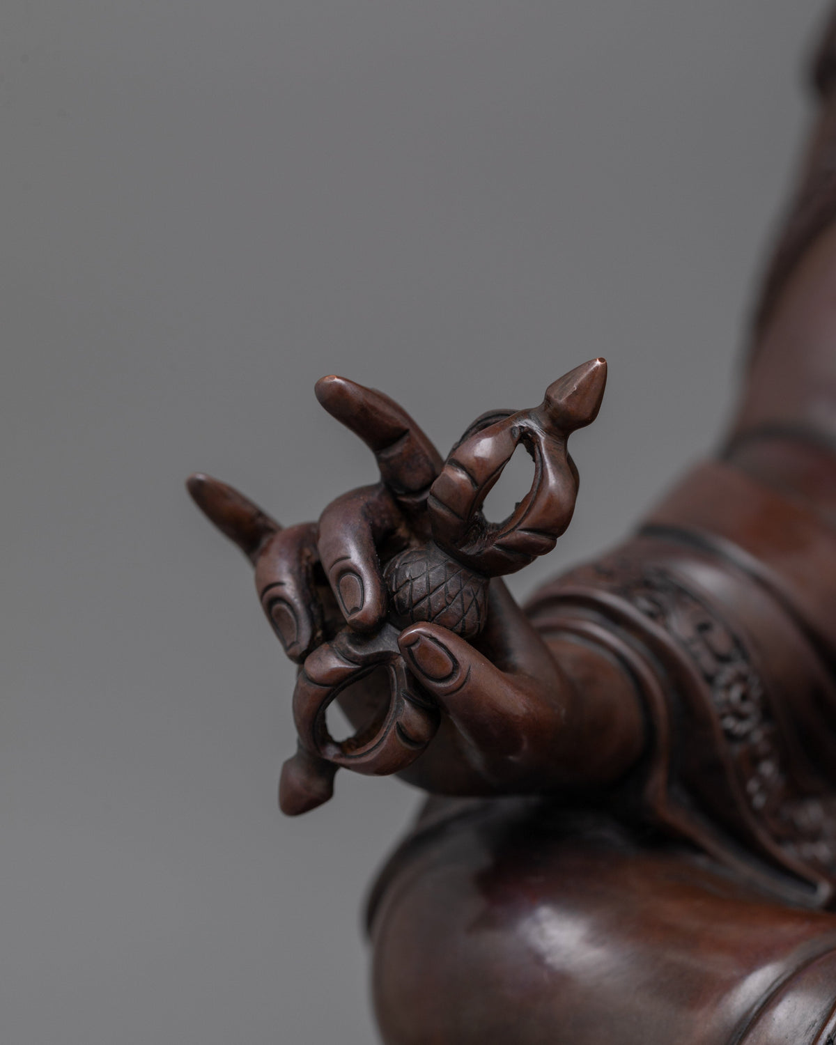 Pema Guru Rinpoche | The Enlightened Guide in Oxidized Copper