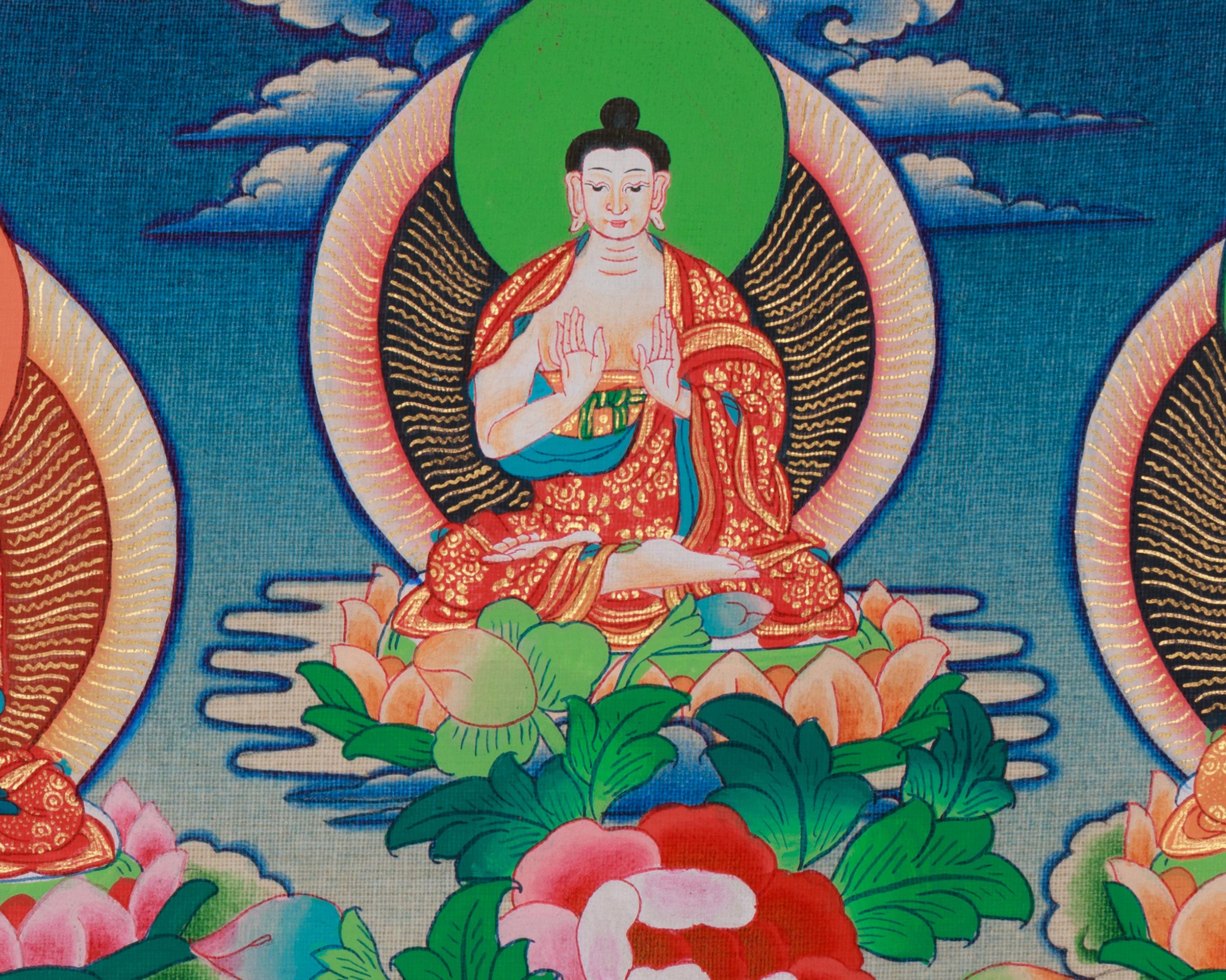 Spiritual Wealth Deity Dzambhala Thangka | Icon of Prosperity