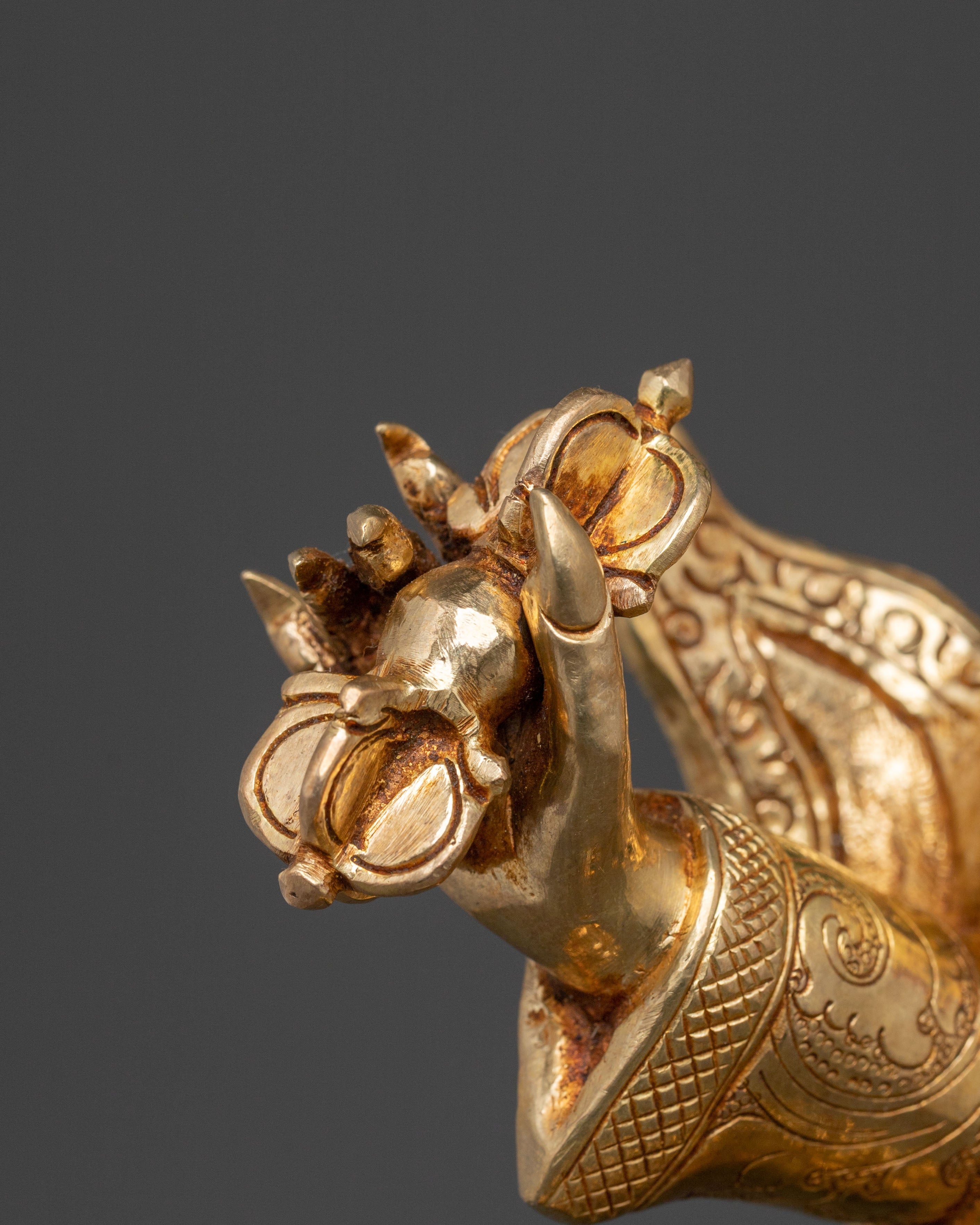 Spiritual Dorje Drollo Vajra Protector Statue | Tibetan Buddhist Sculpture