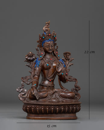 Buddhist White Tara Deity Art for Dharma Decor