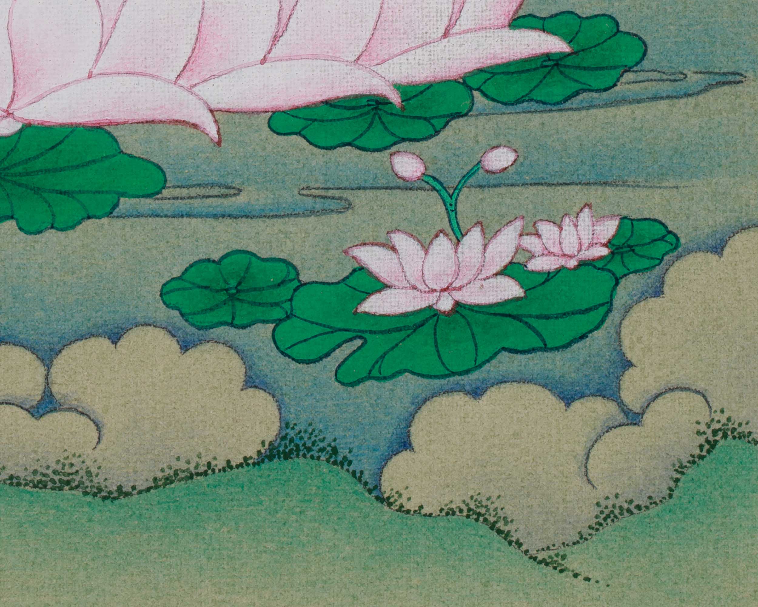 Chenrezig Meditation Thangka | Avalokiteshvara Art | Compassion Deity