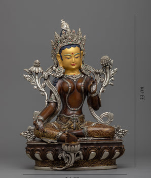 Introduce Compassionate Vibrance with Buddhist Tara Statue | Mother Green Tara Art