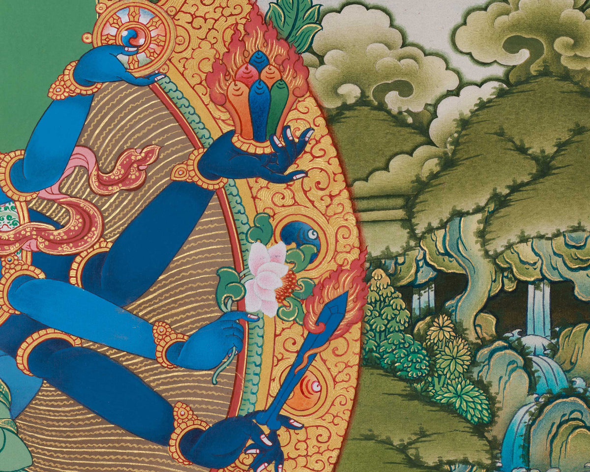 Traditional Guhyasamaja Thangka | Vajrayana Buddhism