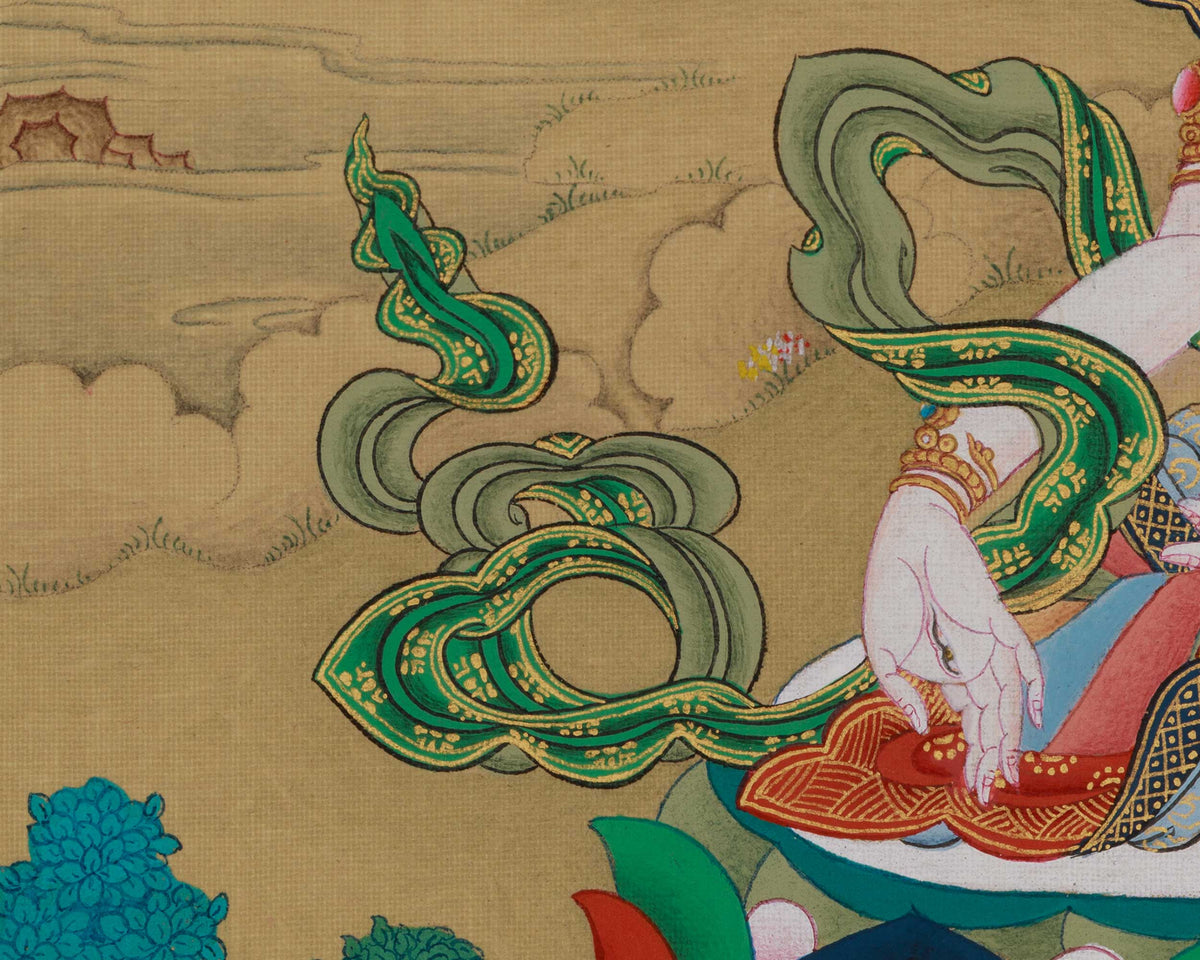 longevity Deity White Tara With Amitabha Buddha | Female Buddha