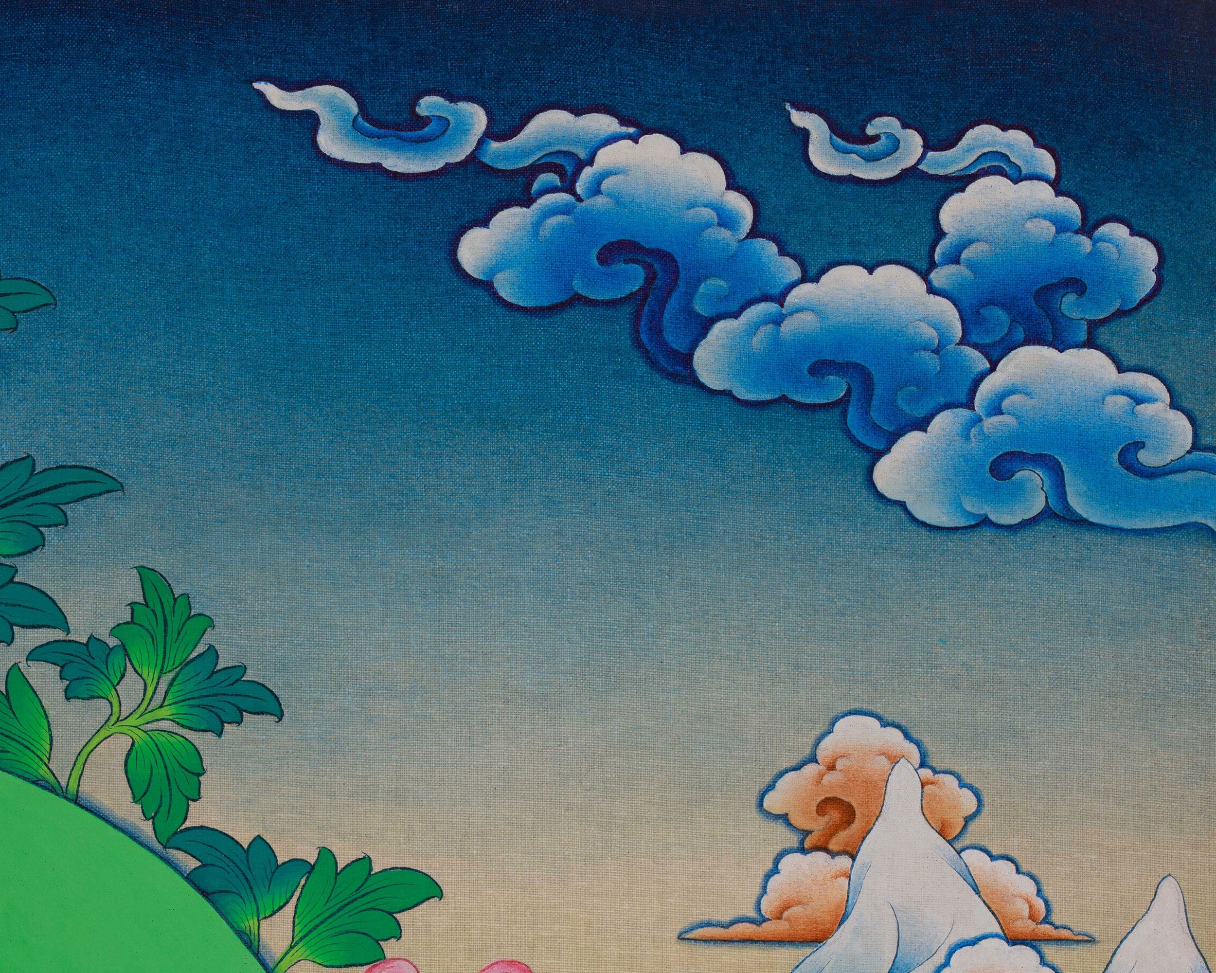 Tilopa Mahasiddha Thangka | Hand Painted Buddhist Master Art