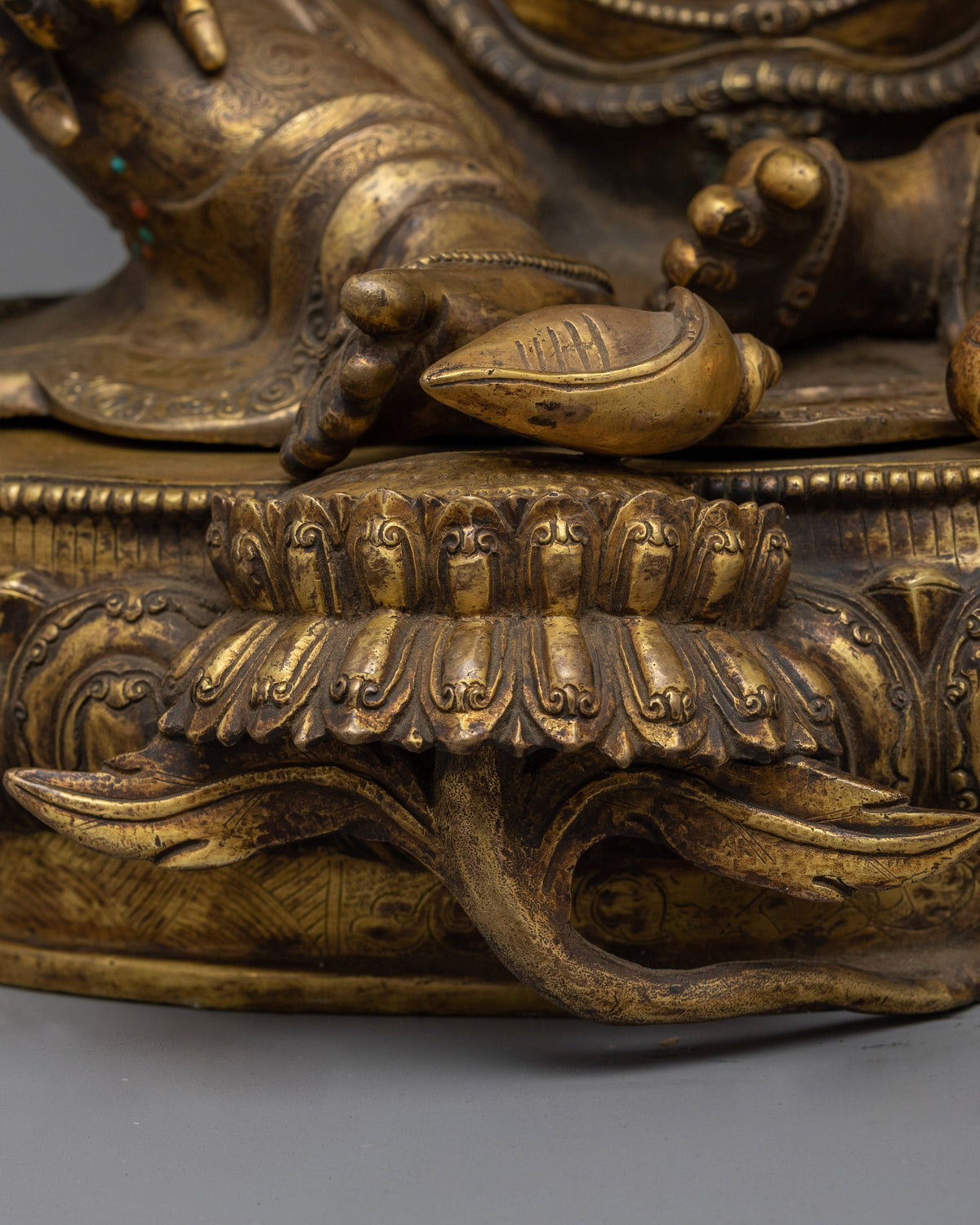 Dzambhala Handmade with Antique Touch Statue | Embodiment of Wealth and Prosperity