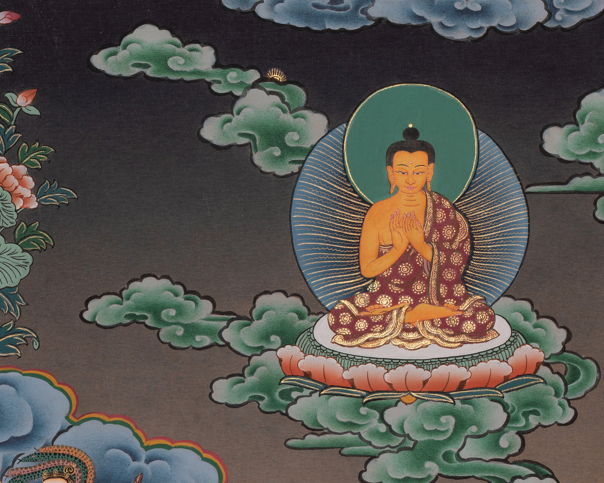 Green Tara Traditional Thangka Painting | Embodies Swift Compassion