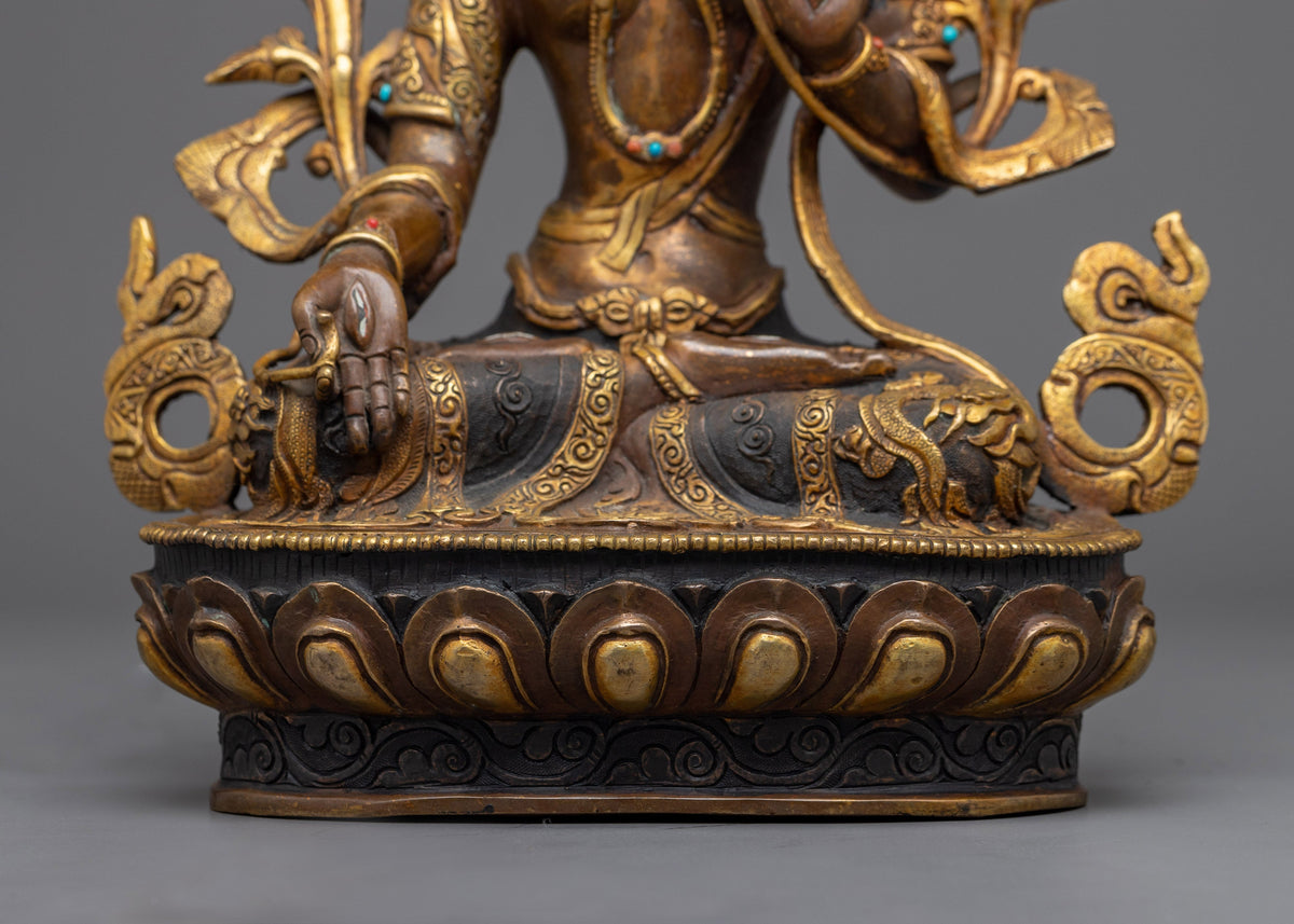 Beautiful Sculpture of White Tara | Himalayan Hand-crafted Statue