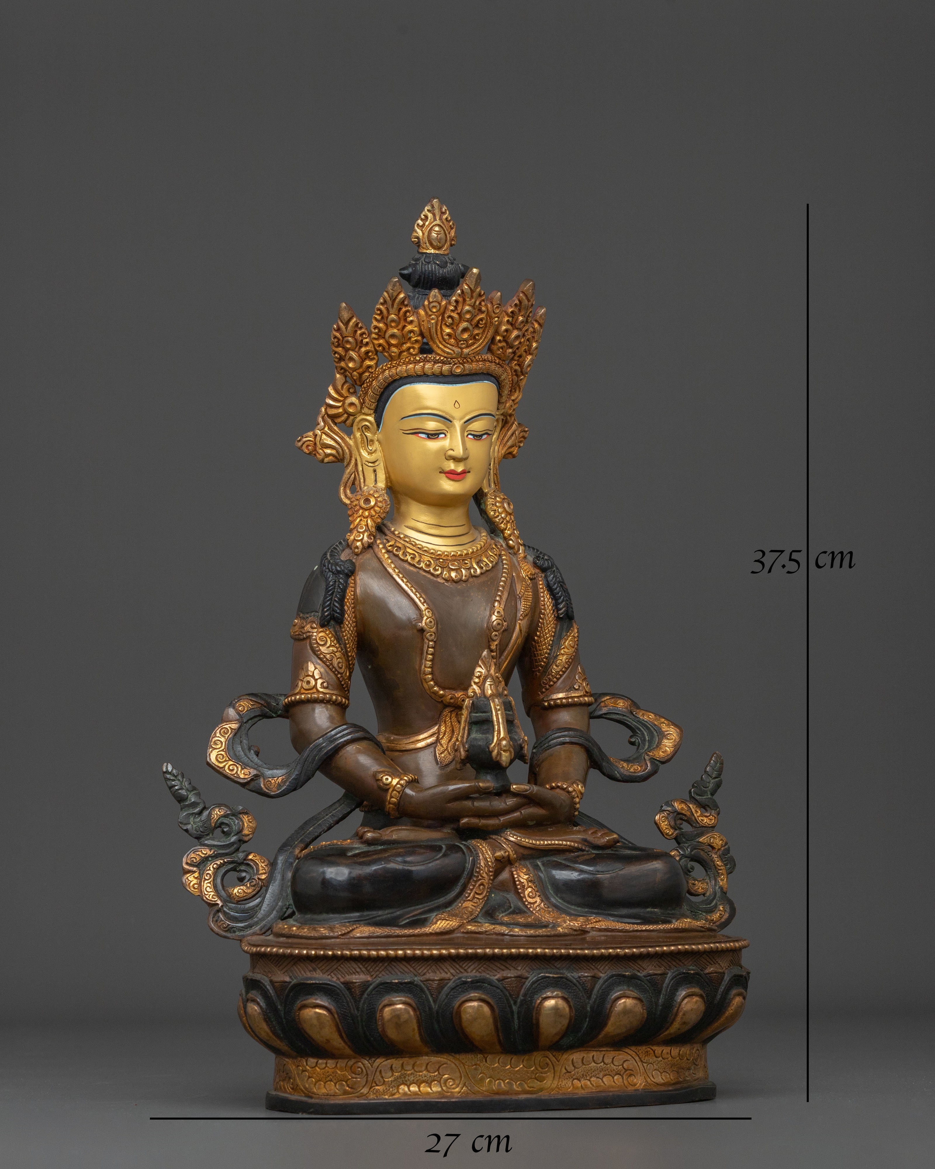 Sacred Meditation Amitayus Buddha Statue | Spiritual Home Decor