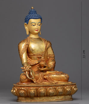 Healing Medicine Buddha Statue | Traditional Buddhist Art