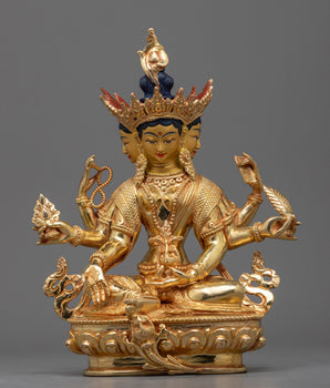 Golden Vasudhara Statue 