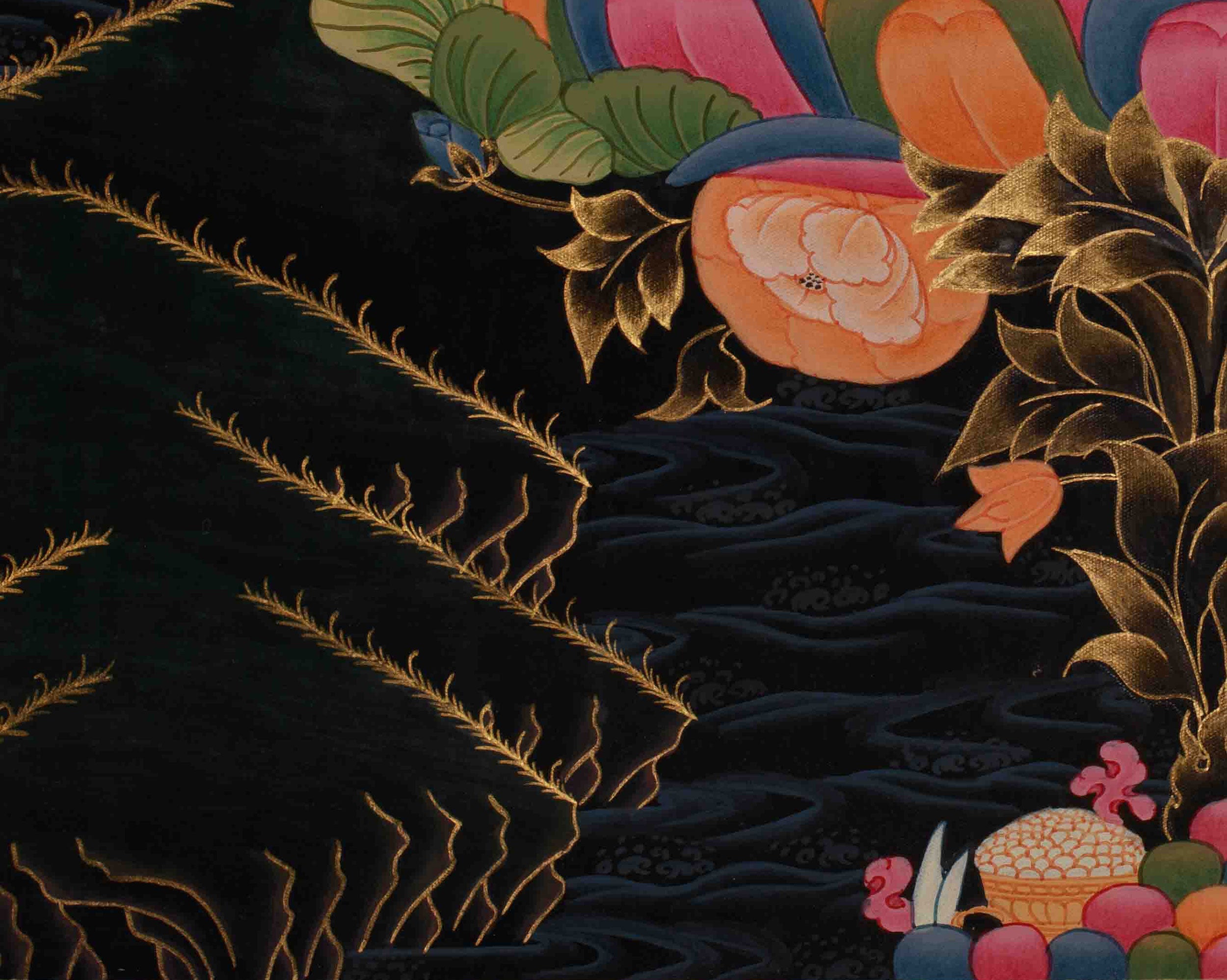 Chenrezig Spiritual Thangka | Avalokiteshvara Compassion Art