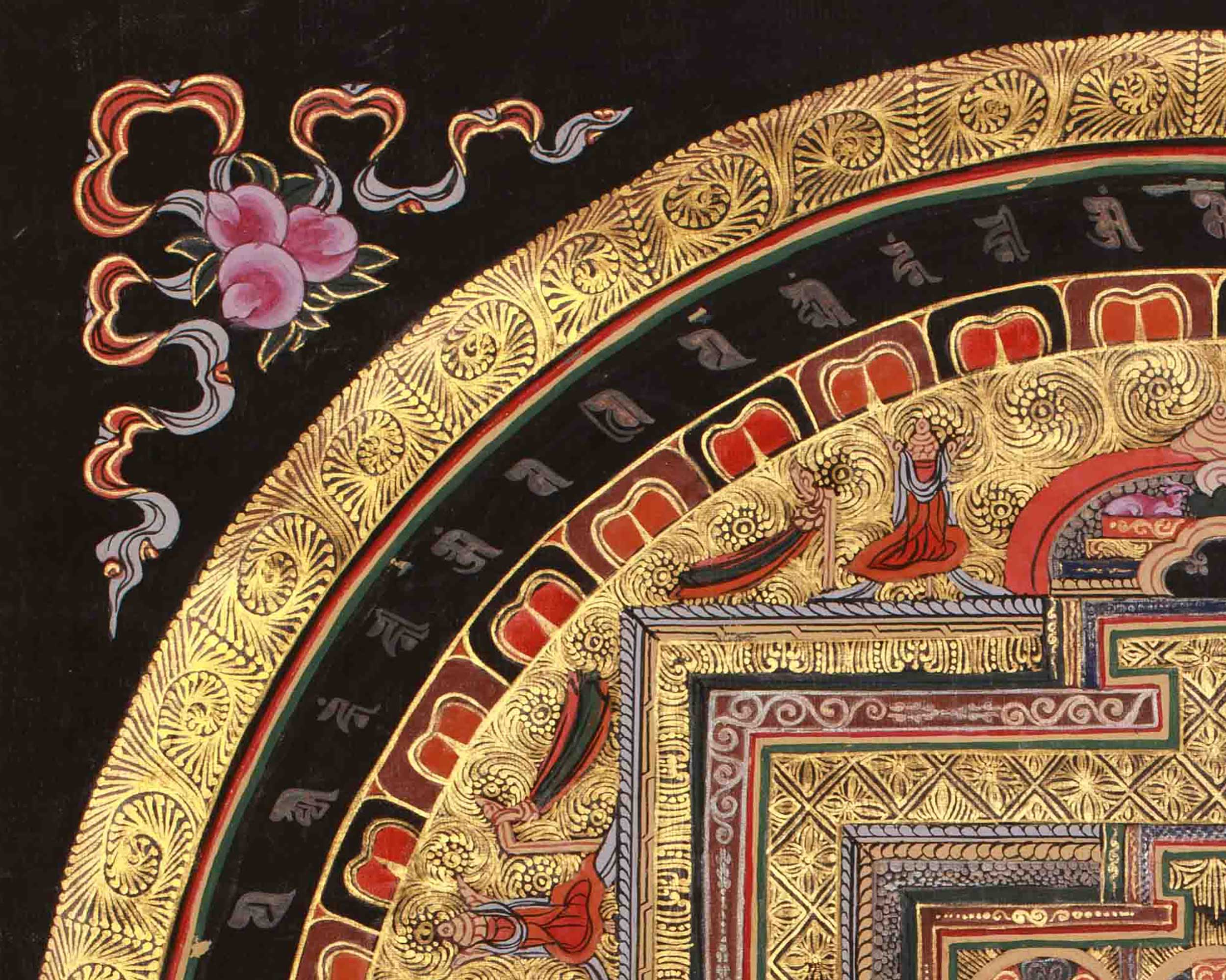 Mandala Artwork | Traditional Himalayan Thangka | Representing the Enlightened Universe