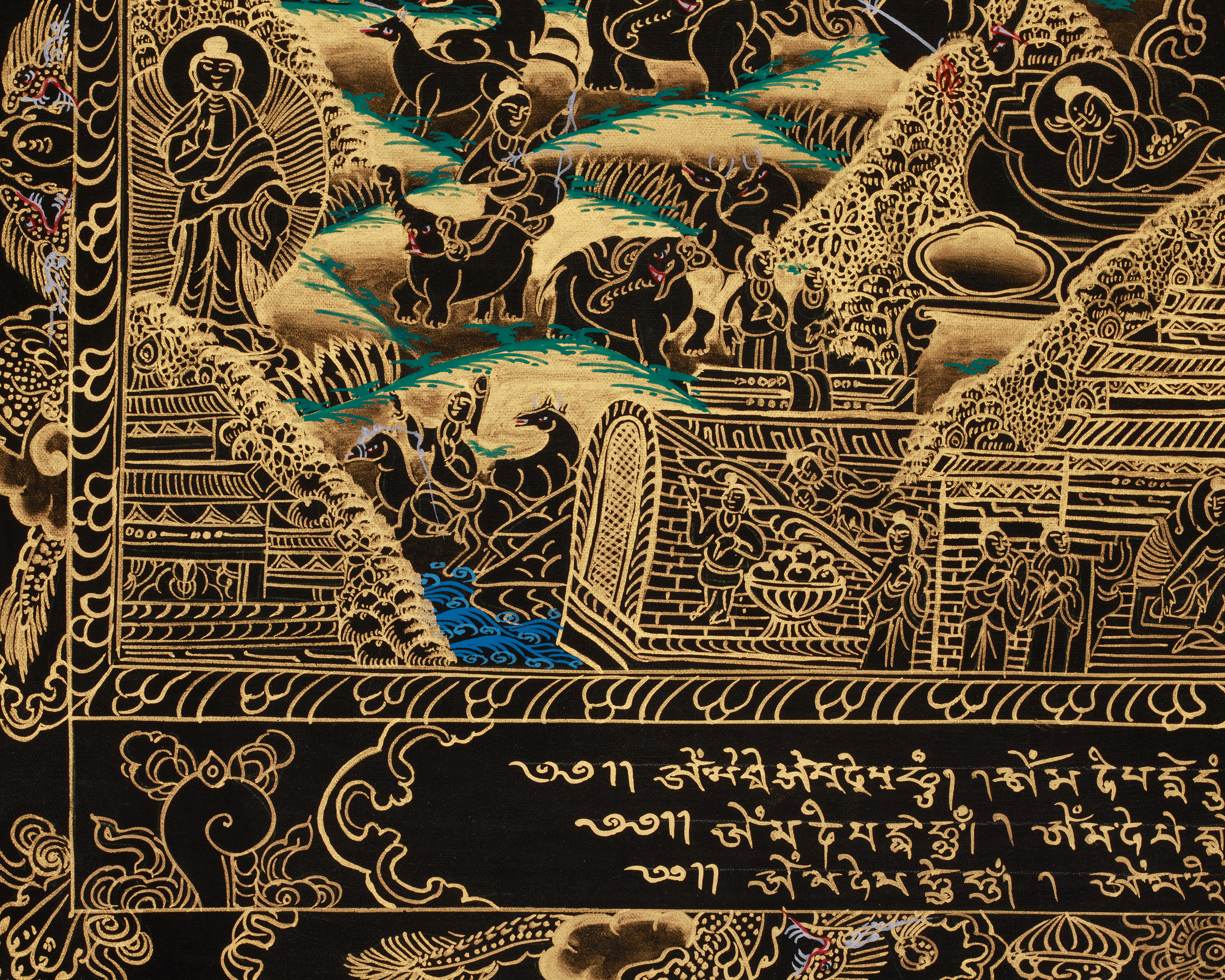 Traditional Art of Buddha Life Story Thangka | Shakyamuni Buddha Thangka