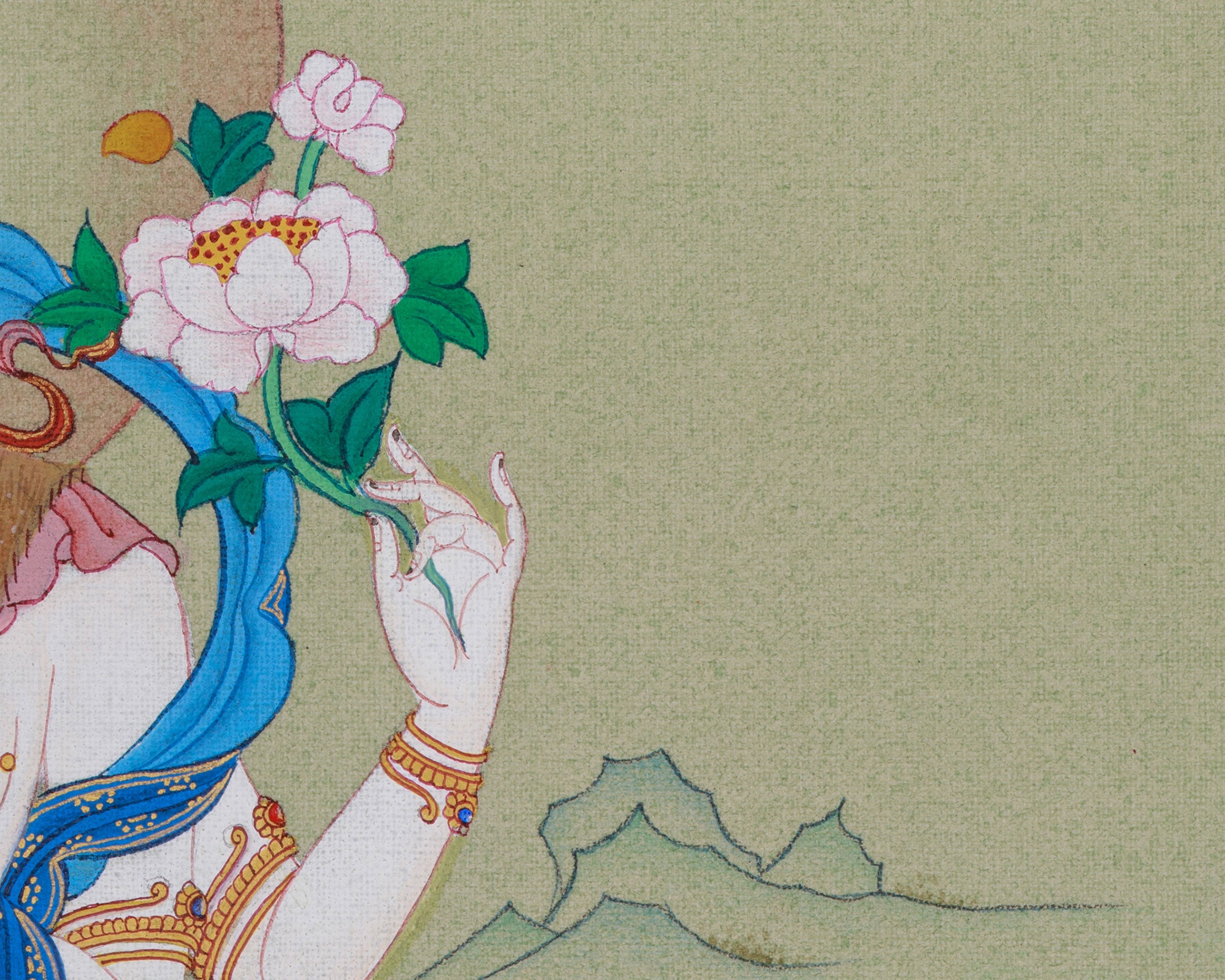 Traditional Art of Four-Armed Chenrezig | Bodhisattva of Boundless Compassion