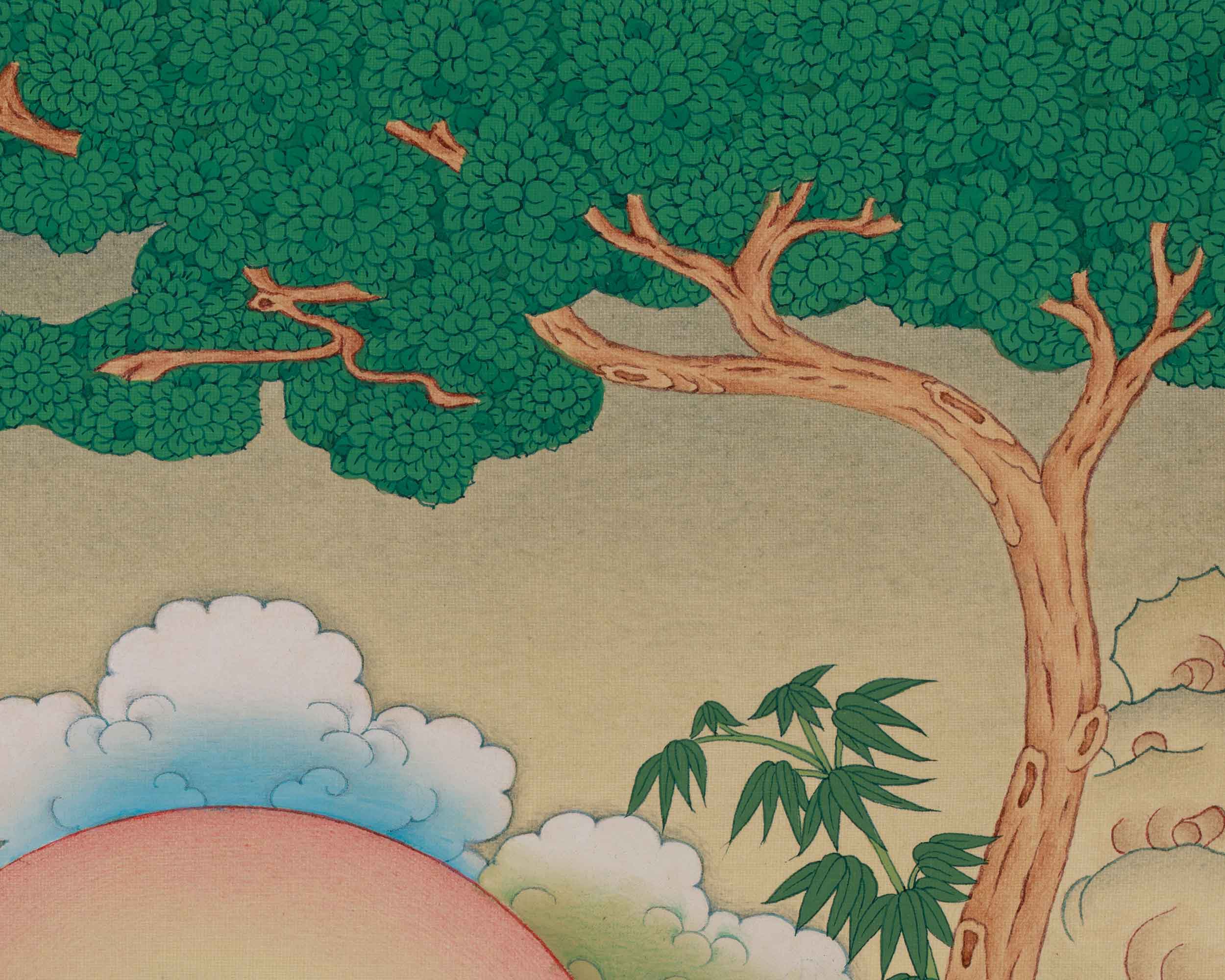 Goddess White Tara Thangka | Symbol Of Compassion with Brocade