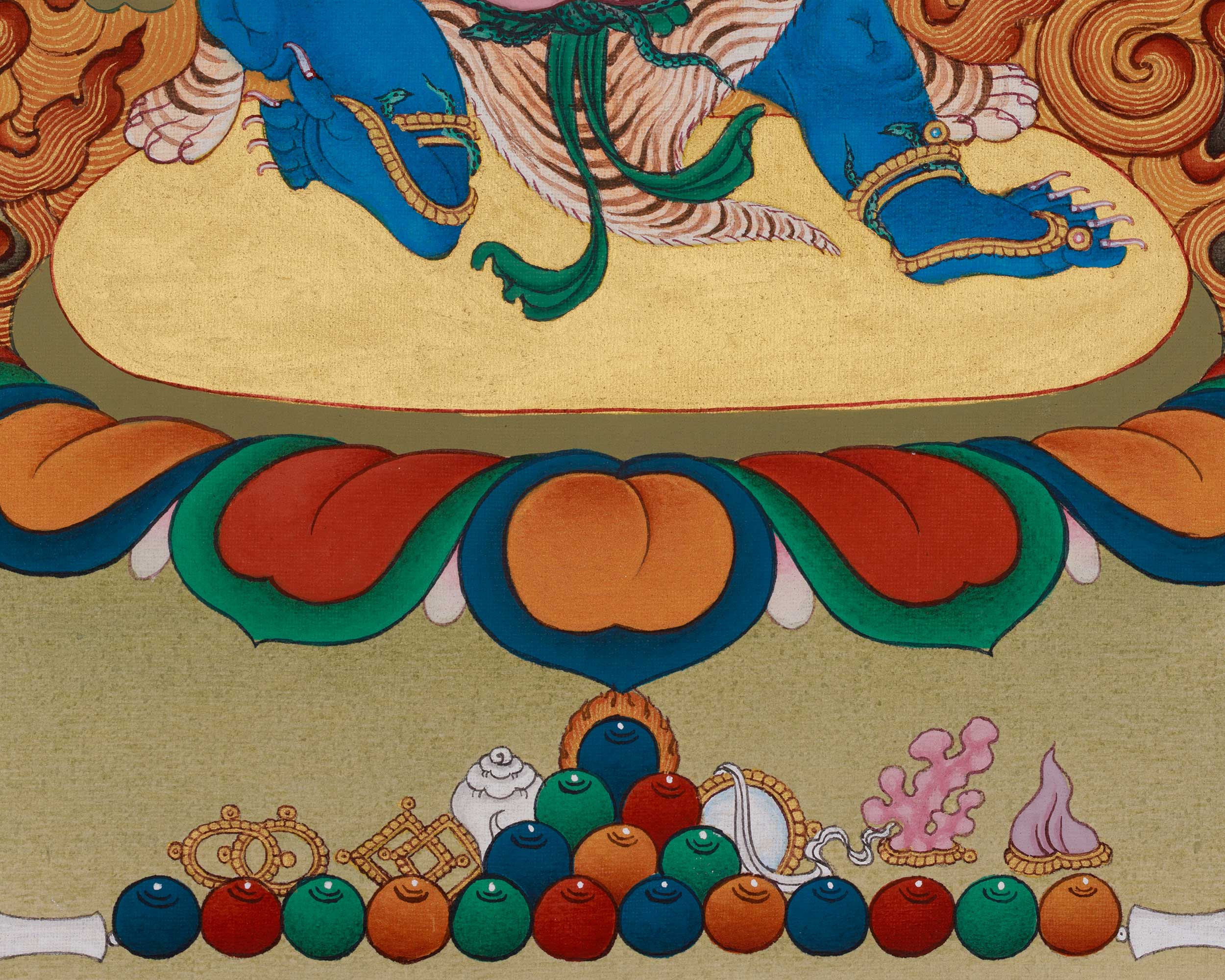 Tibetan Vajrapani Art | Holder of the Thunderbolt | Protector of The Buddha