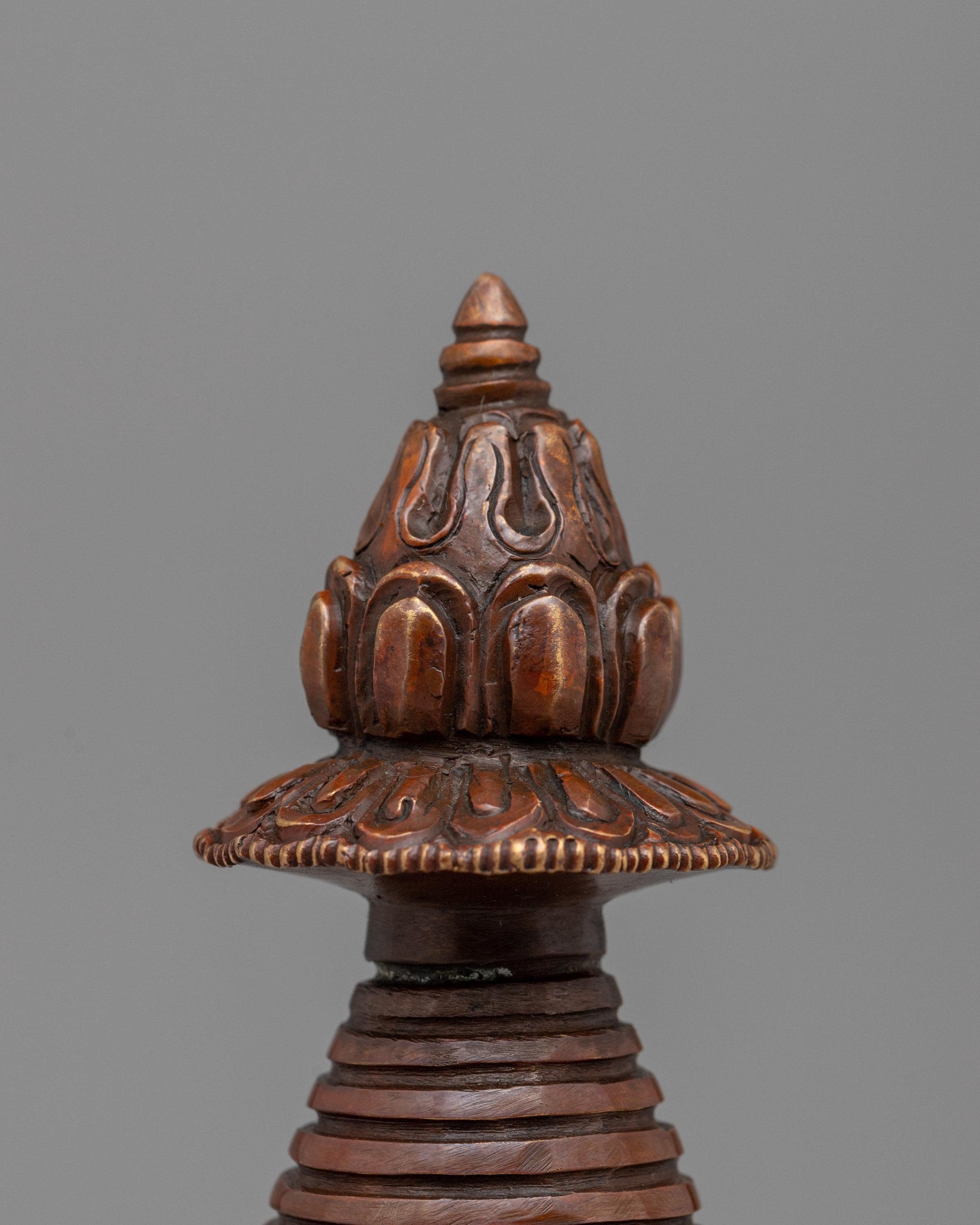 Sacred Copper Kadampa Stupa | Symbolic Sculpture for Spiritual Healing
