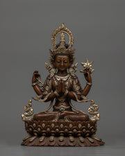 chenrezig-silver-plated-oxidized-26cm