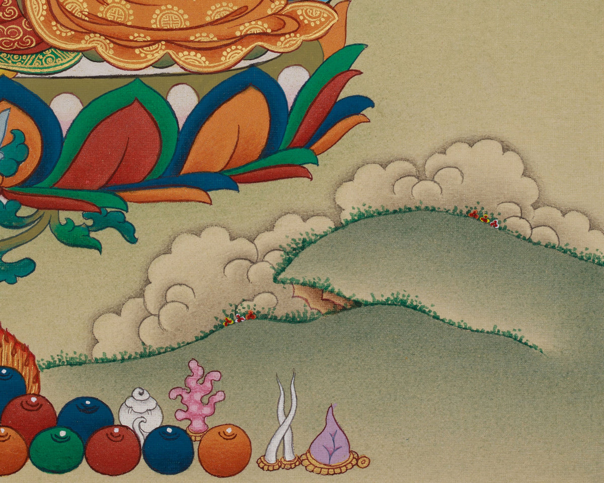 Traditional Thangka of Red Tara | A Symbol of Compassion and Power