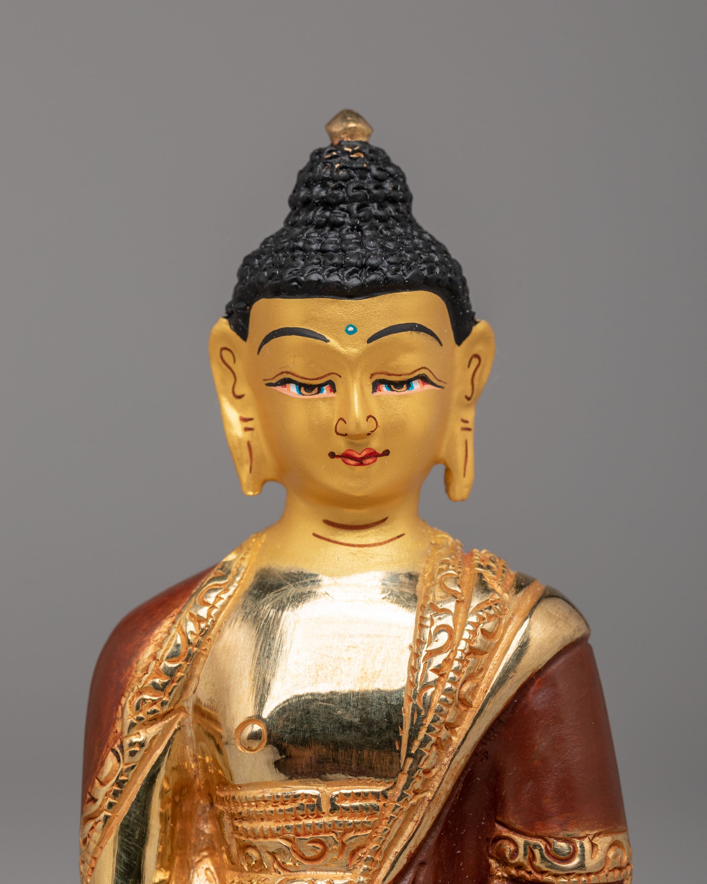 Gold Plated Three Buddha Set | Shakyamuni, Medicine Buddha & Amitabha Altar Decor