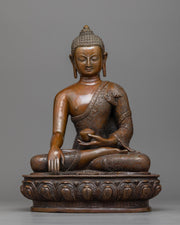 shakyamuni-buddha-chocolate oxidized sculpture