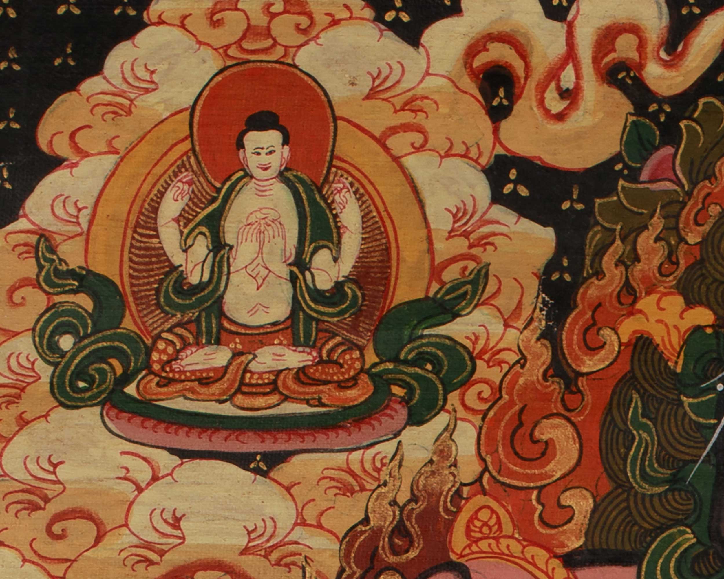 Tibetan Bhavachakra Art | Buddhist Wheel of Life Thangka | Teaching on Samsara