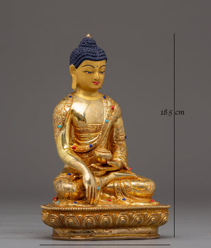 Tibetan Shakyamuni Buddha Figurine, Teacher of Dharma