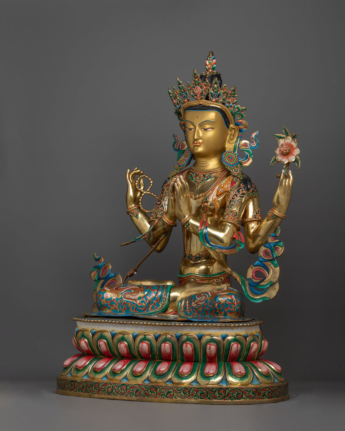 chenrezig-colored-gold-gilded