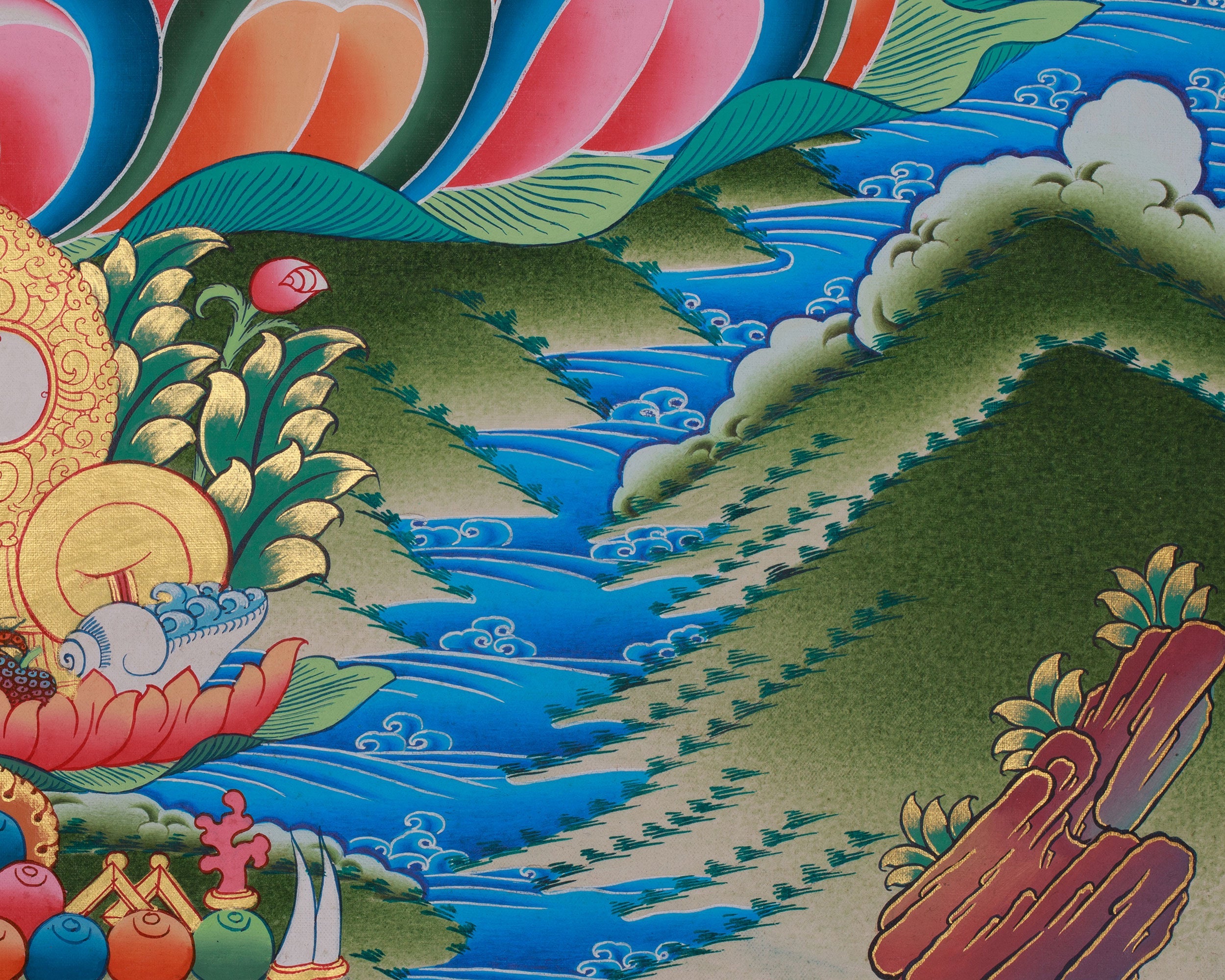 Traditional Samantabhadra Thangka | The Embodiment of Primordial Purity