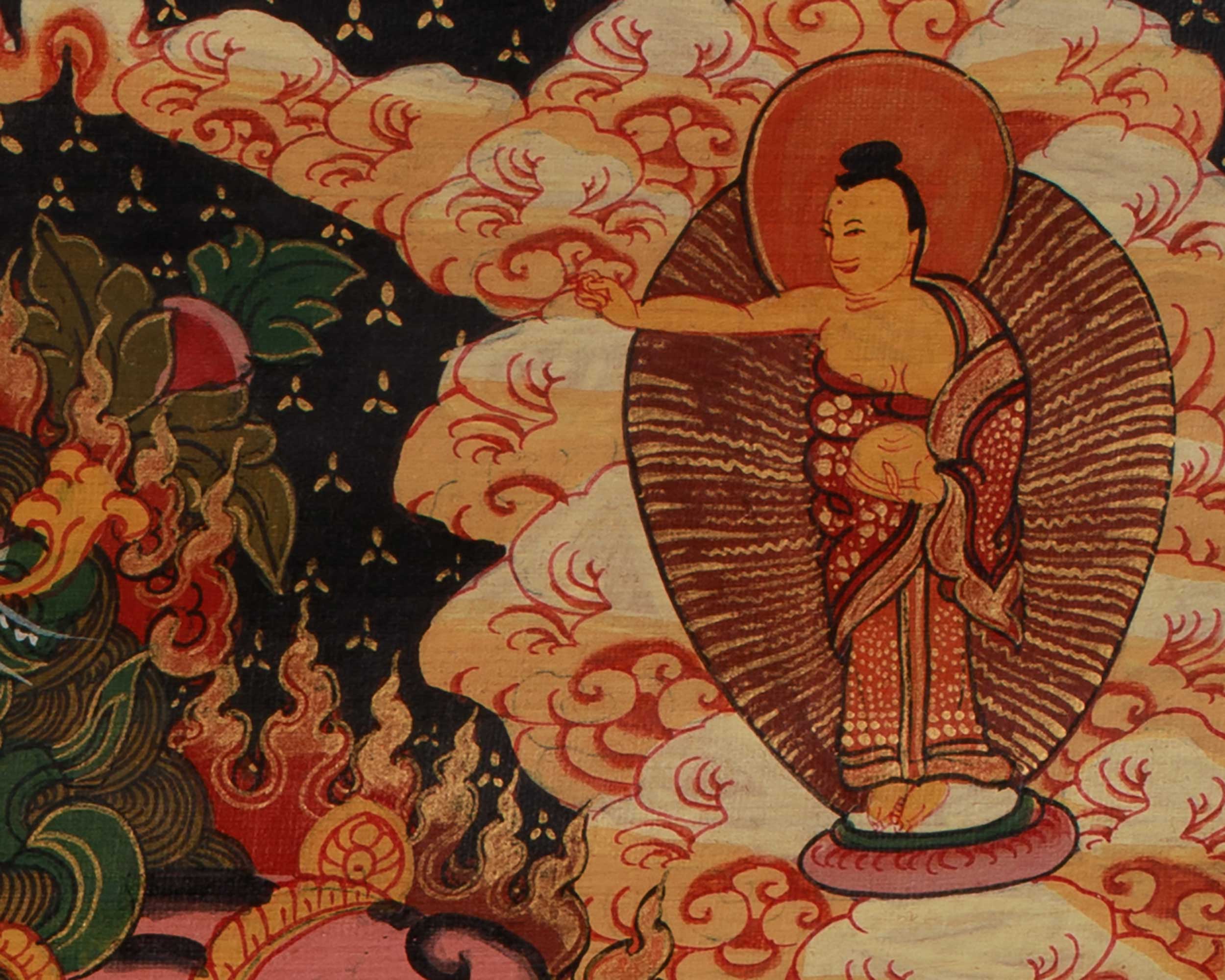 Tibetan Bhavachakra Art | Buddhist Wheel of Life Thangka | Teaching on Samsara
