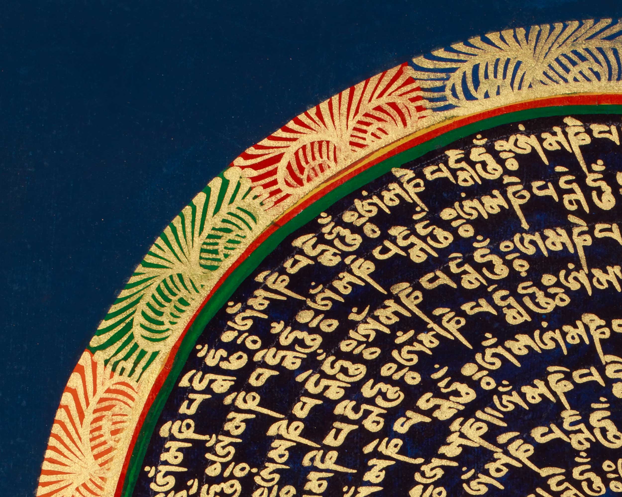 Divine Mantra Mandala Art | Sacred Mantras and Meditation Painting