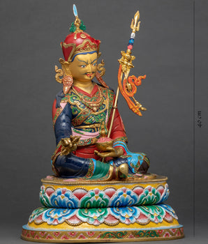 Padmasambhava Guru Sculpture | Buddhist Himalayan Art